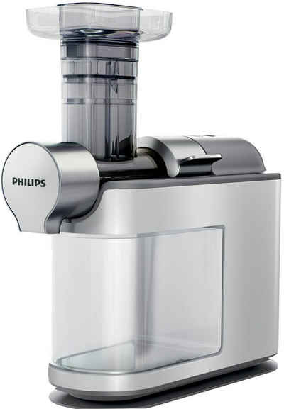 Philips Slow Juicer Avance HR1945/80, 200 W, für kaltes Pressen, weiß/grau