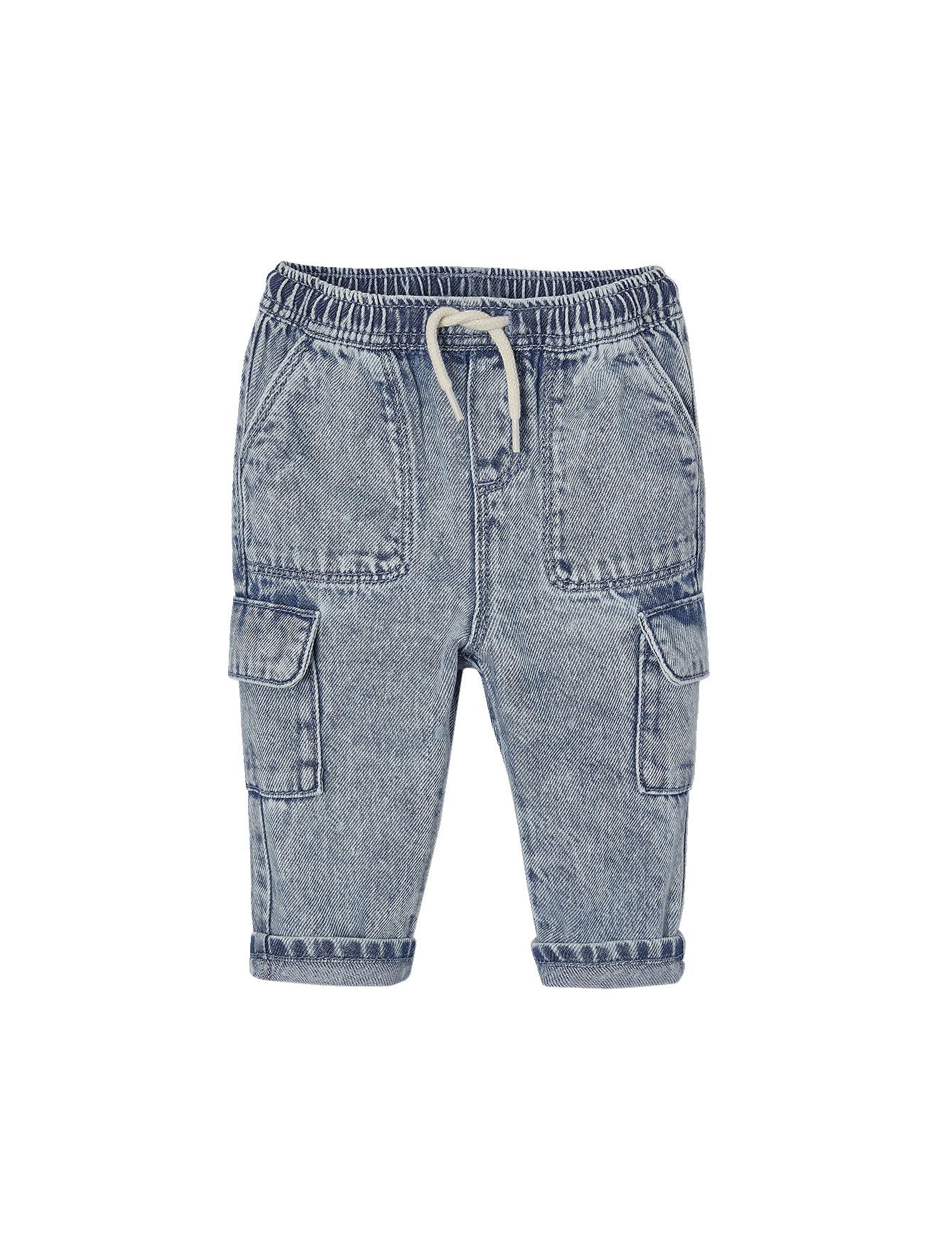 Regular-fit-Jeans Baby Cargojeans mit Dehnbund