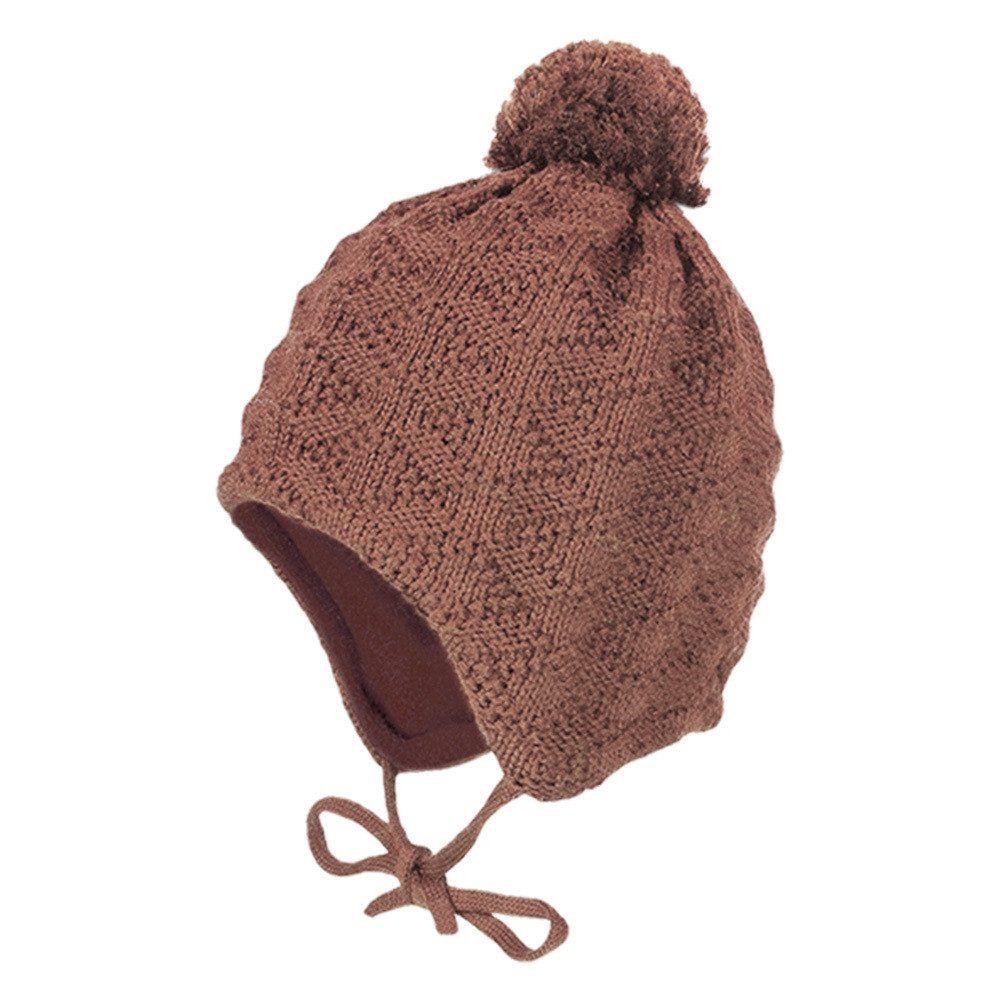 MAXIMO Strickmütze MINI-Mütze Struktur ausgenäht Pompon günstig online kaufen