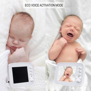 Cbei Video-Babyphone Babyphone mit Kamera, 3,2-Zoll-Bildschirm, Nachtsicht, Zwei-Wege-Audio, Temperaturüberwachung, 1-tlg.