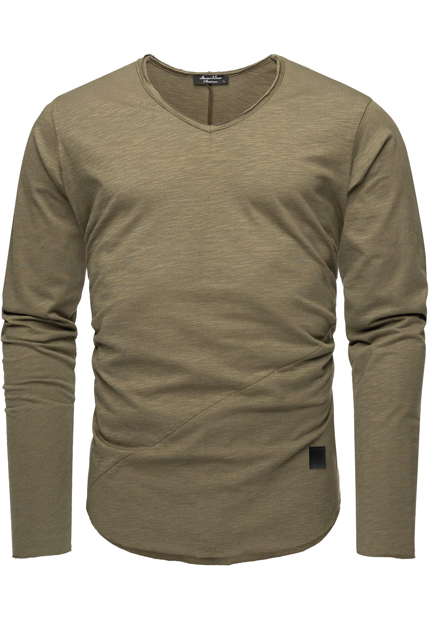 Amaci&Sons T-Shirt NEWARK Langarmshirt günstig online kaufen