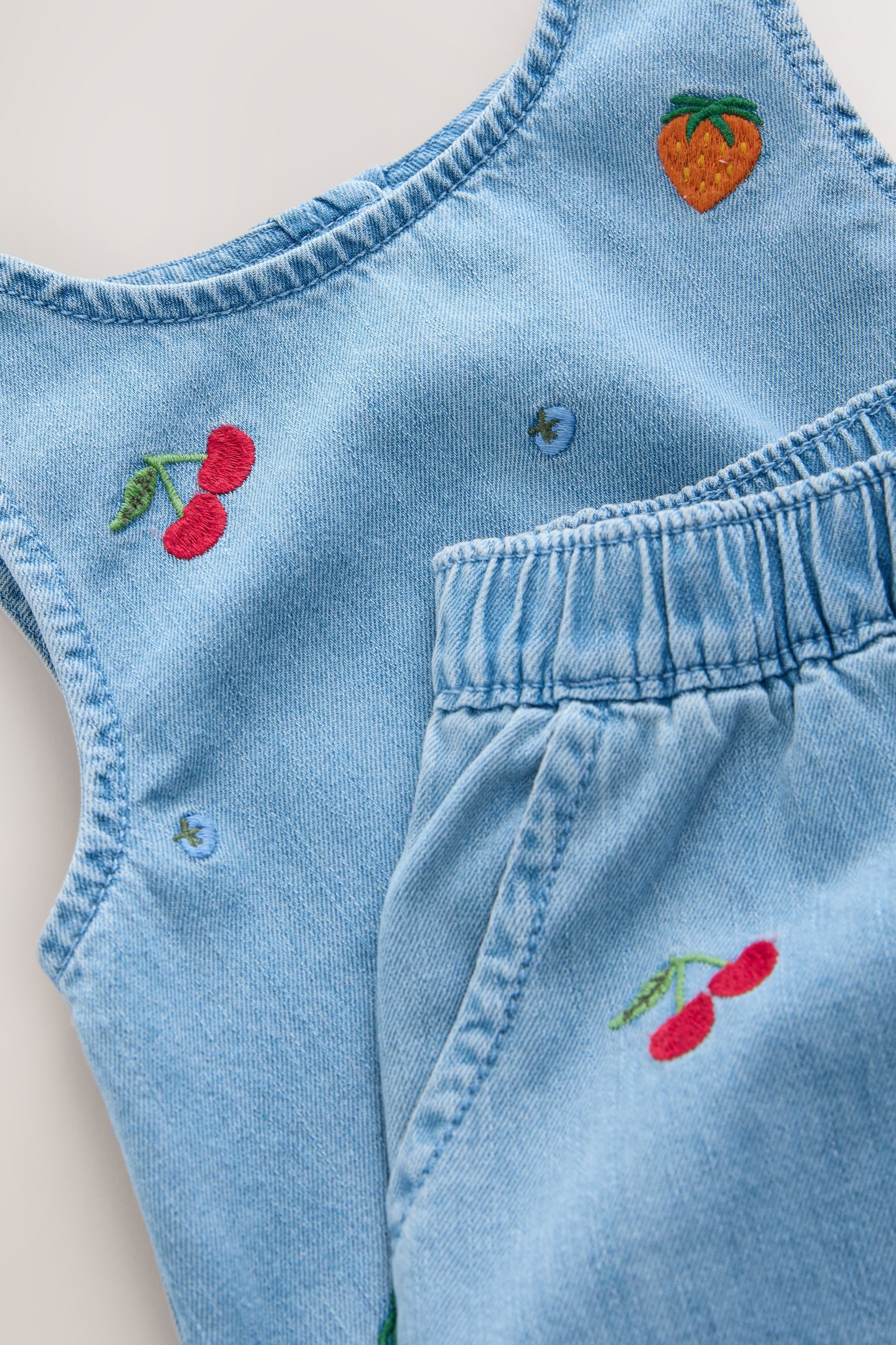 Next Top & Hose Denim-Oberteil und Hose im Set (2-tlg)