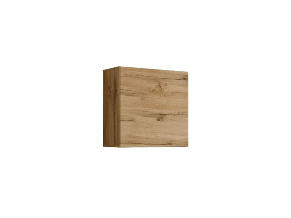 Stylefy Stauraumschrank Swotch SW 3 Wotan Eiche (Hängeschrank, Wohnmöbel) mit Einlegeboden, mit Push-to-Open, Design Modern, variabel hängbar, aus Holzwerkstoff