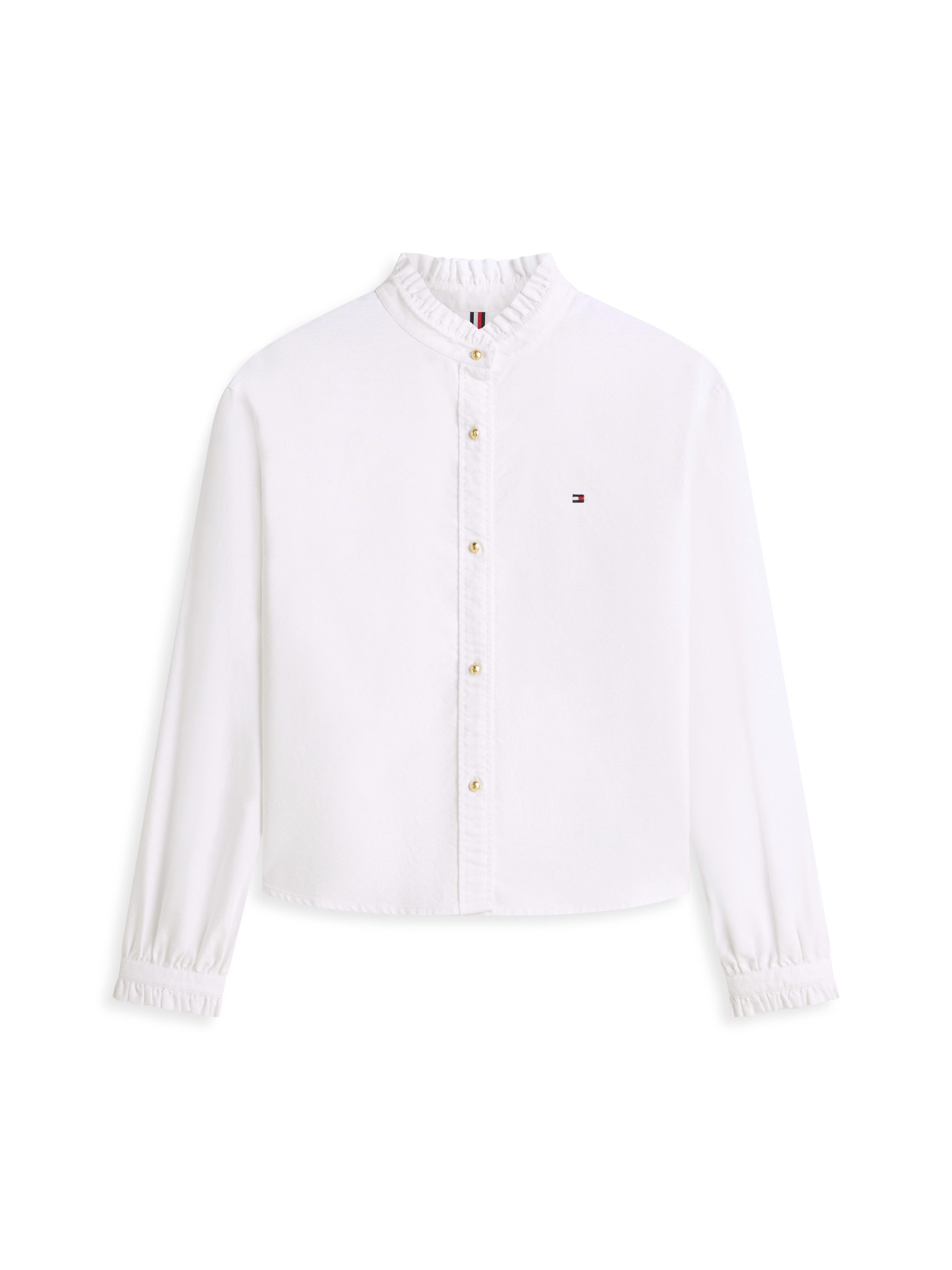 Langarmbluse OXFORD CROP RUFFLE LS SHIRT