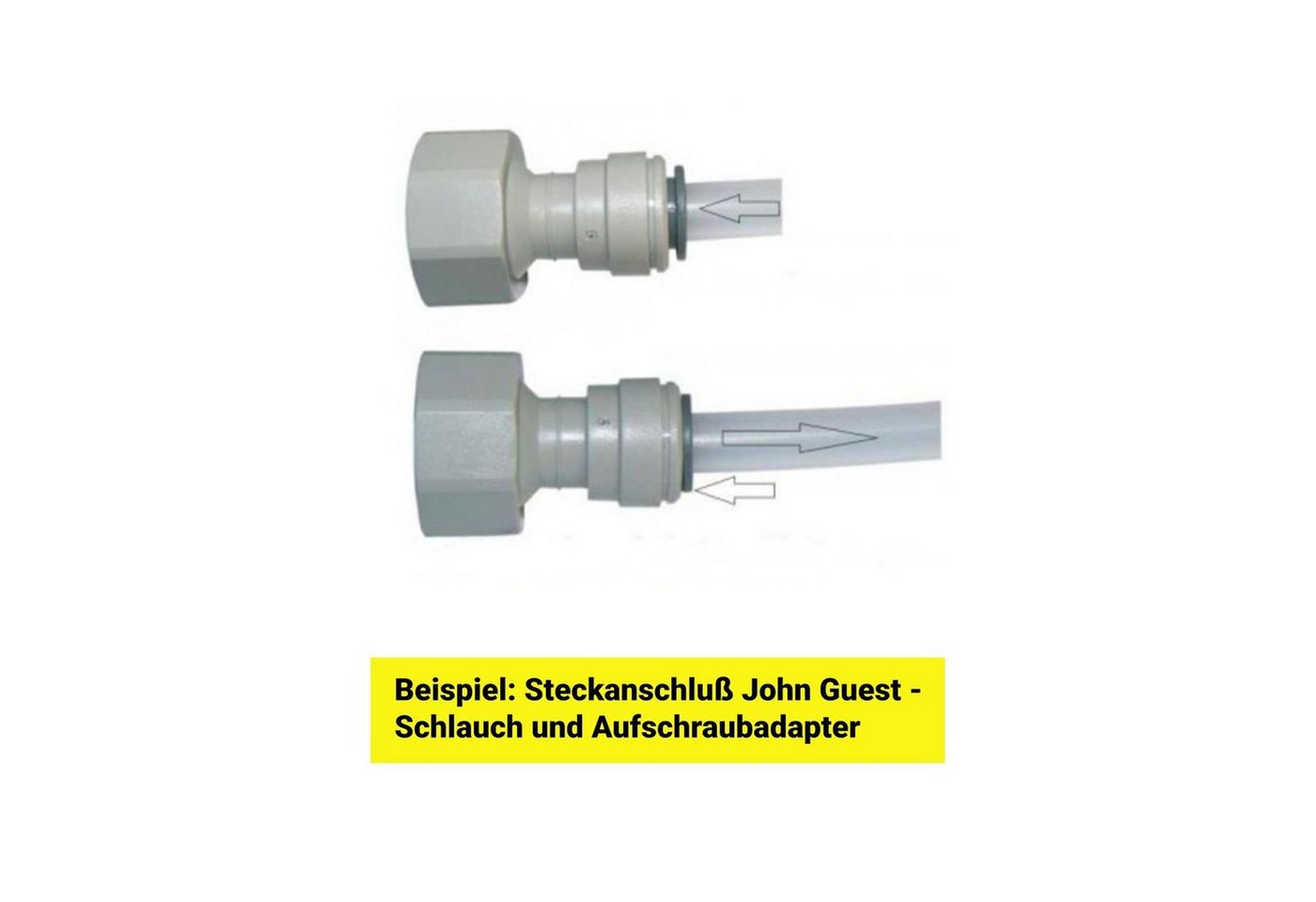 Thumbnail - ich-zapfe Schlauchadapter 3/4" Adapter für 1/4" Schläuche Aufschraub-Verbinder