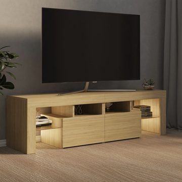 vidaXL TV-Schrank TV-Schrank mit LED-Beleuchtung Sonoma-Eiche 140x36,5x40 cm (1-St)