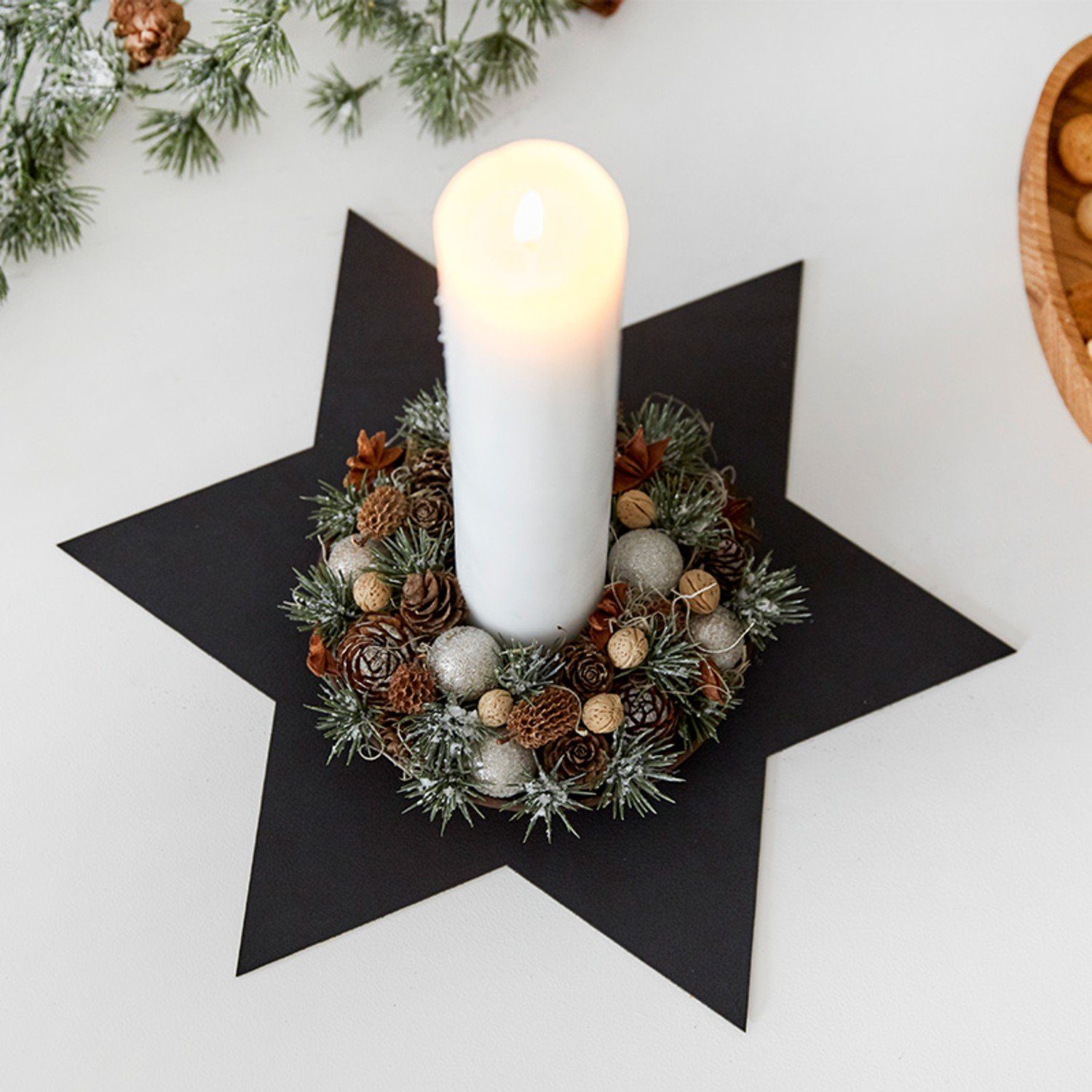 LIND DNA Platzset Tischset Star Stern Nupo schwarz 990144 günstig online kaufen