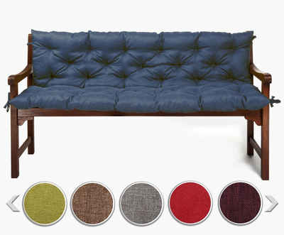 sunnypillow Bankauflage Bankauflage Stuhlkissen viele Farben und Größen zur Auswahl, 100 cm x 40 cm x 40 cm blau