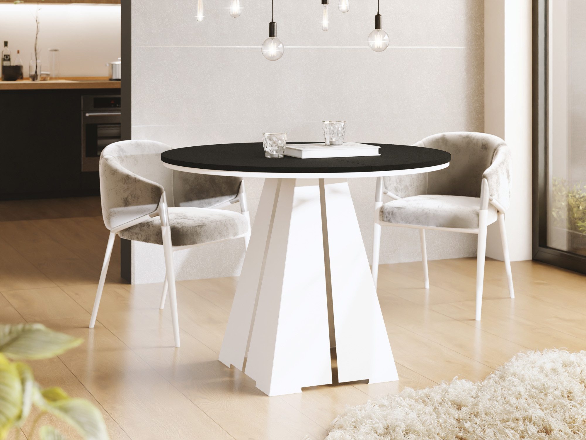WFL GROUP Esstisch Kova White (moderner günstig online kaufen