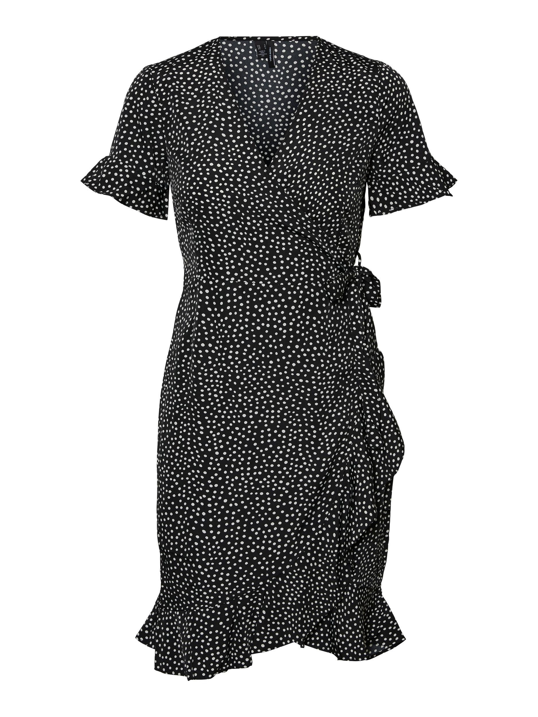 Vero Moda Damen Kleid VMHENNA WRAP Regular Fit günstig online kaufen