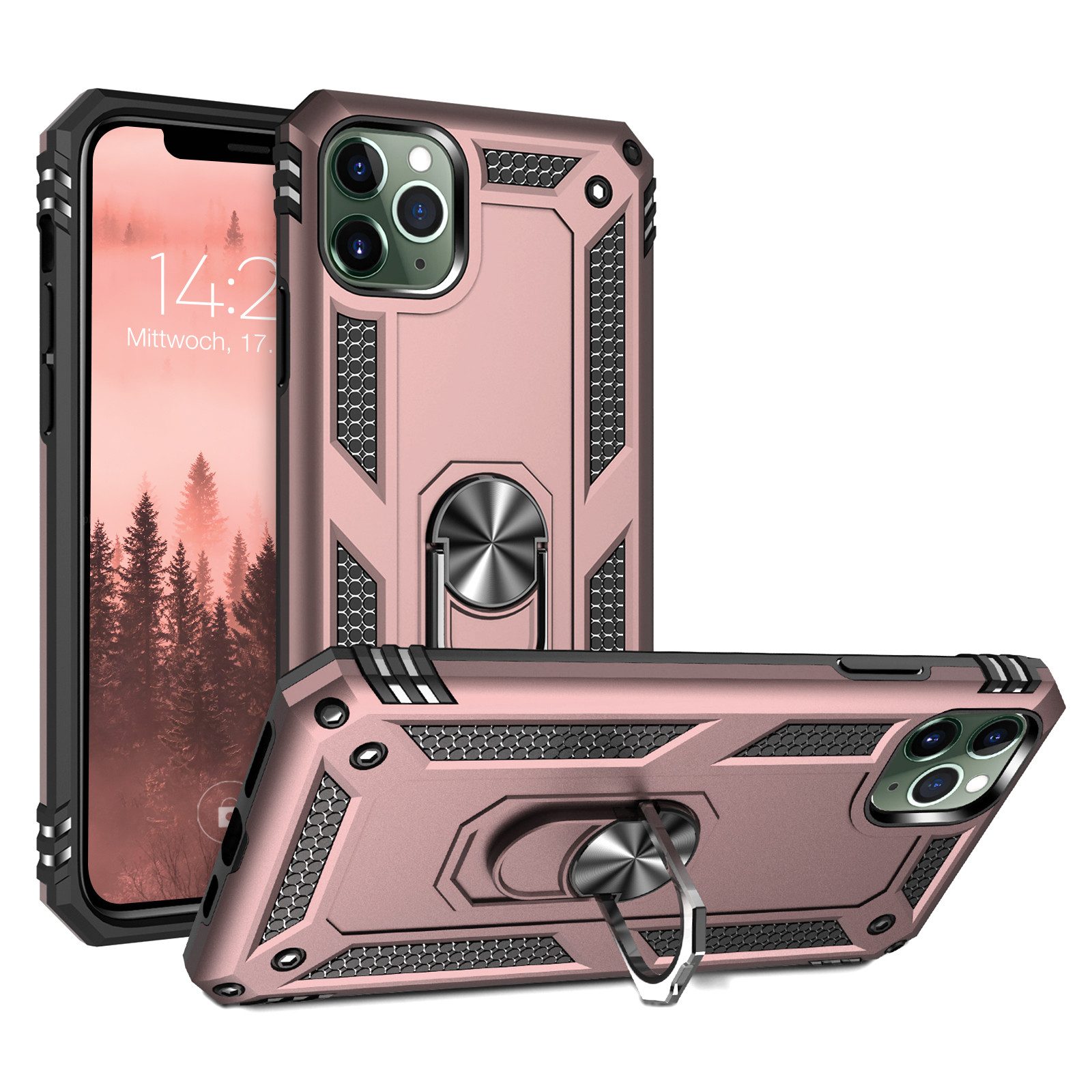 Tec-Expert Handyhülle Outdoor Cover Hülle für Apple iPhone 11 Pro 5.8 Zoll, 5.8, Premium Hülle aus verstärktem Polycarbonat