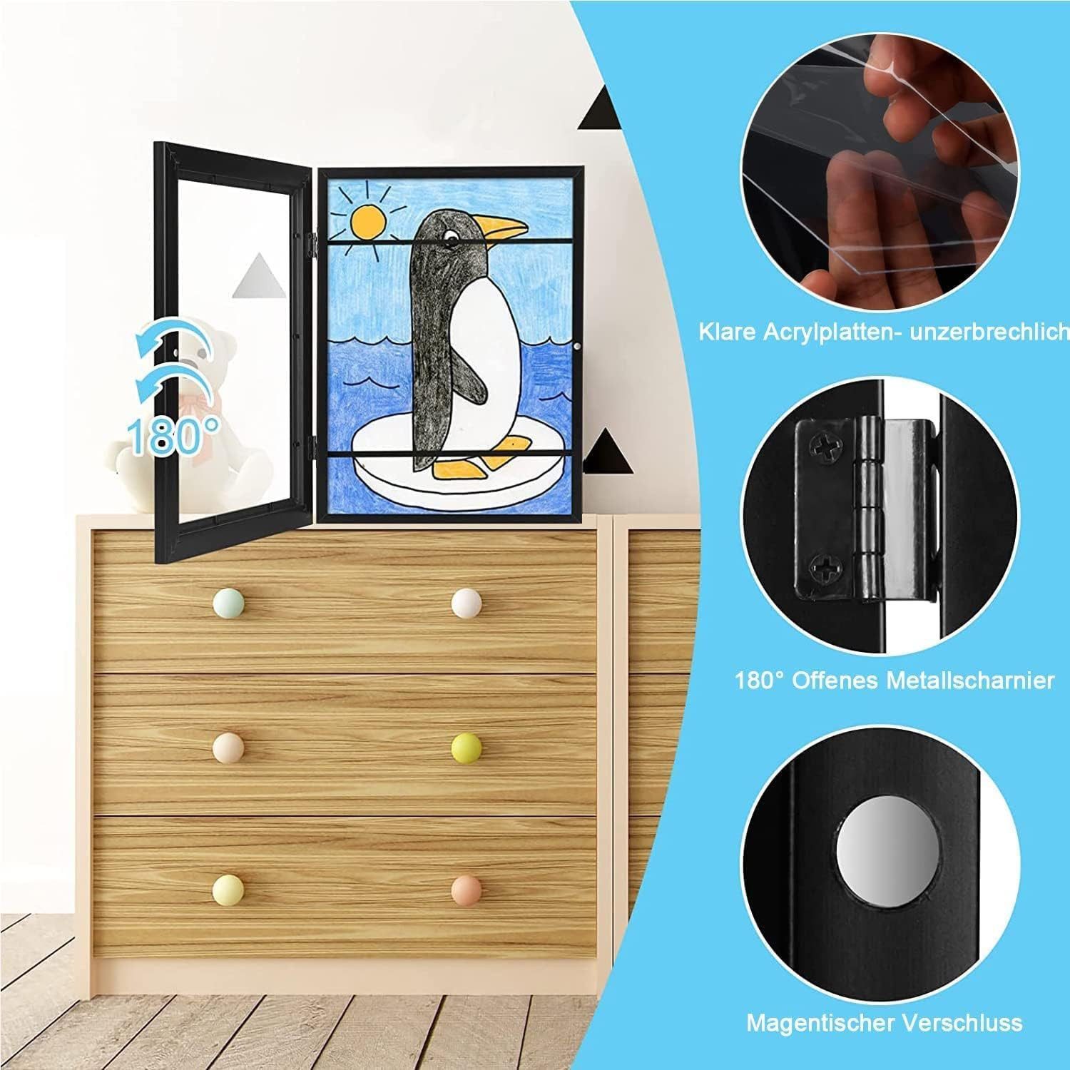 LA CUTE Bilderrahmen zum Basteln 1er Set Kinderbilderrahmen befüllbar Front günstig online kaufen