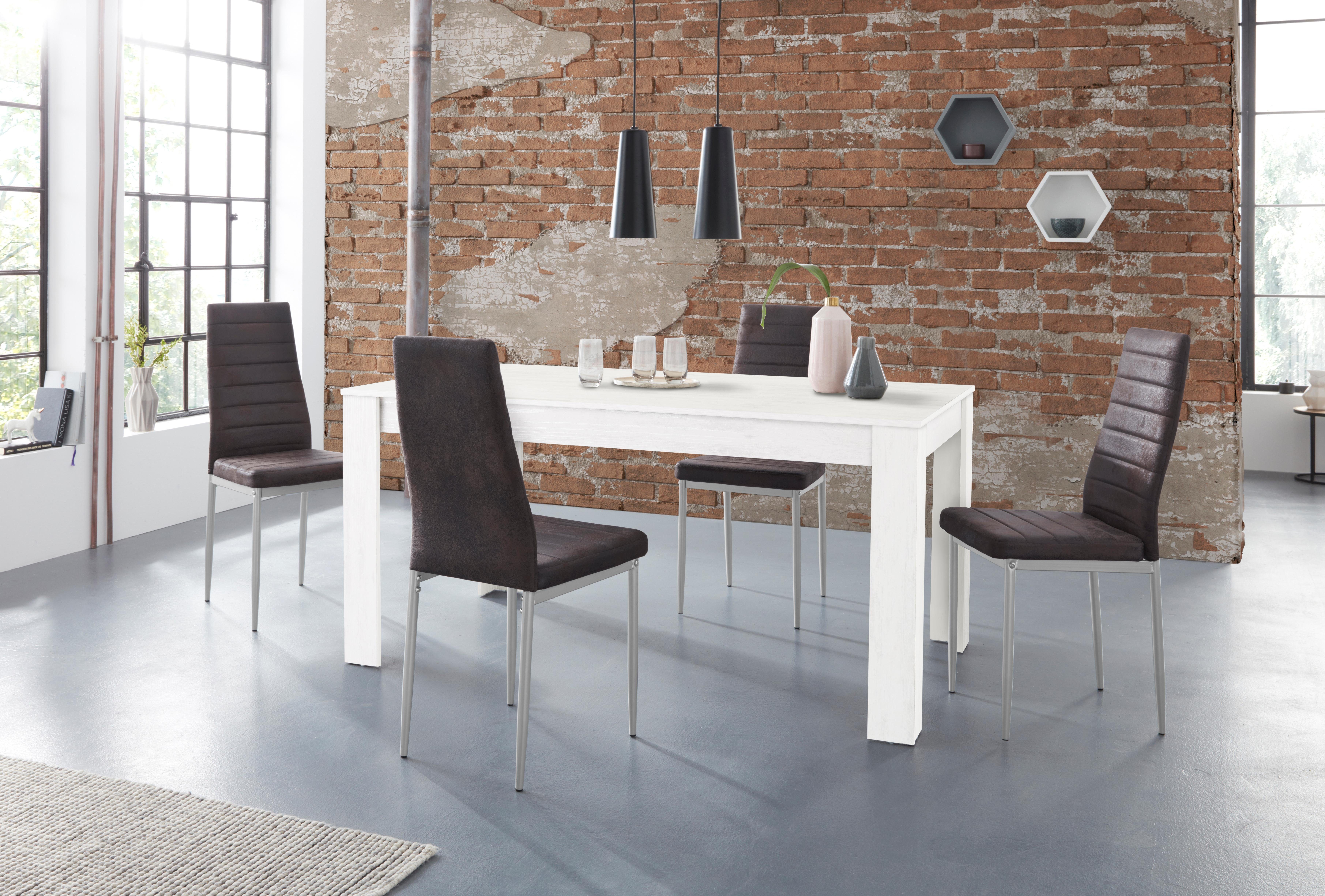 OTTO home Essgruppe Lynn160/Kate, (Set, 5-tlg), Tisch mit 4 Stühlen