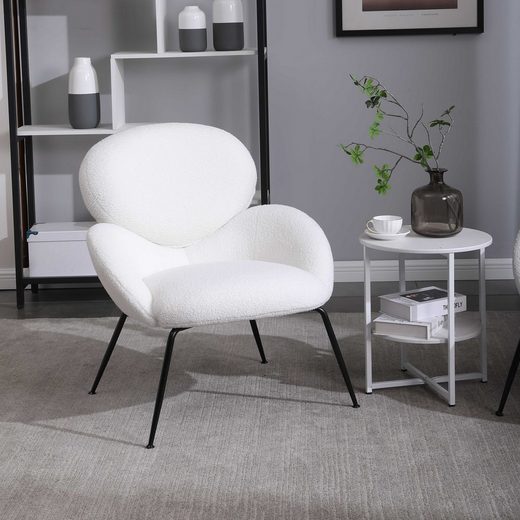 OKWISH Relaxsessel Loungesessel Fernsehsessel Polstersessel Polsterstuhl Weiß