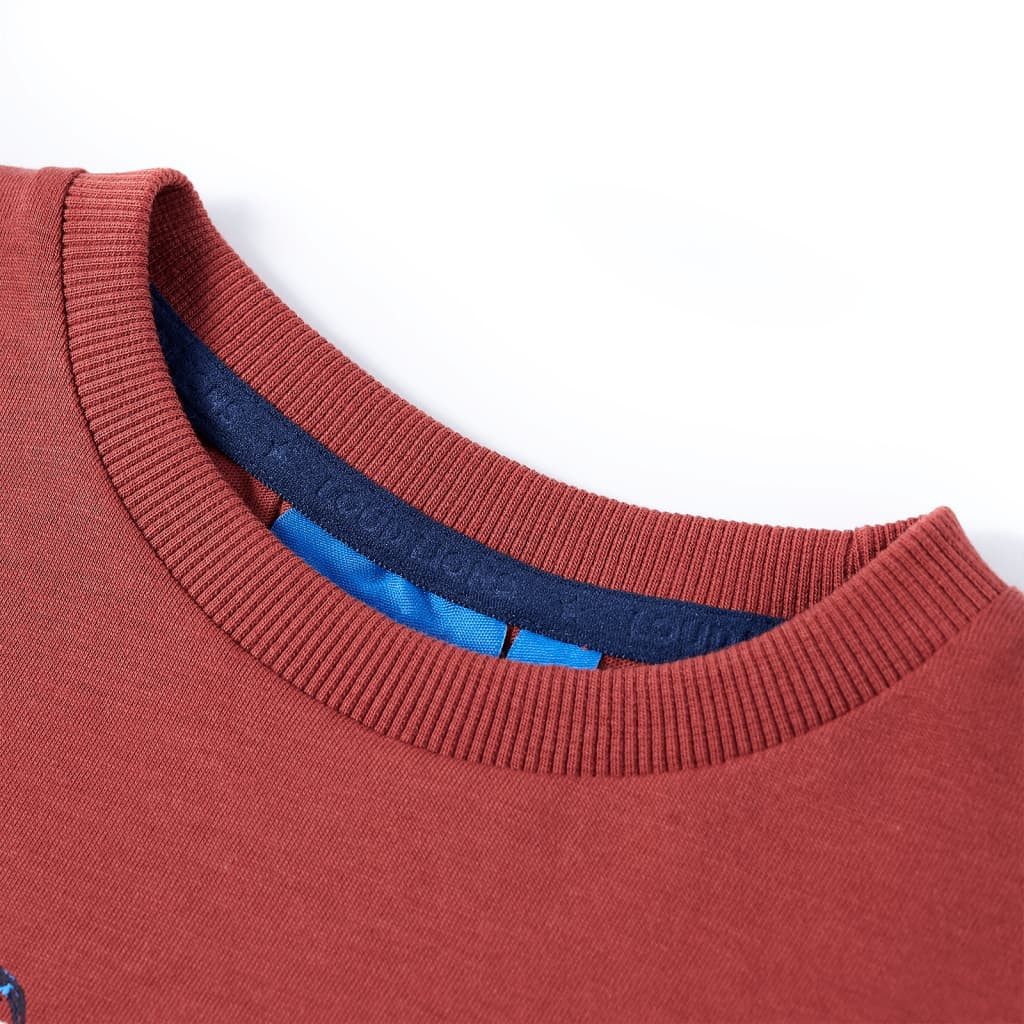 vidaXL Langarmshirt Kinder-Langarmshirt Dunkelrot 104