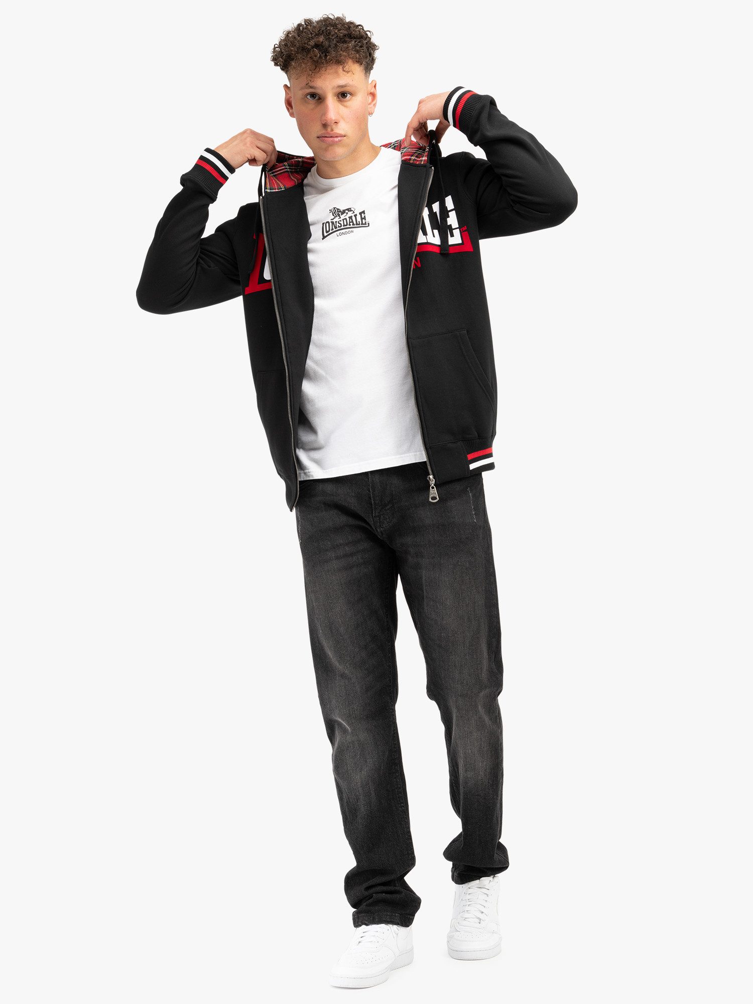 Lonsdale Kapuzensweatjacke NATEBY (1-tlg)