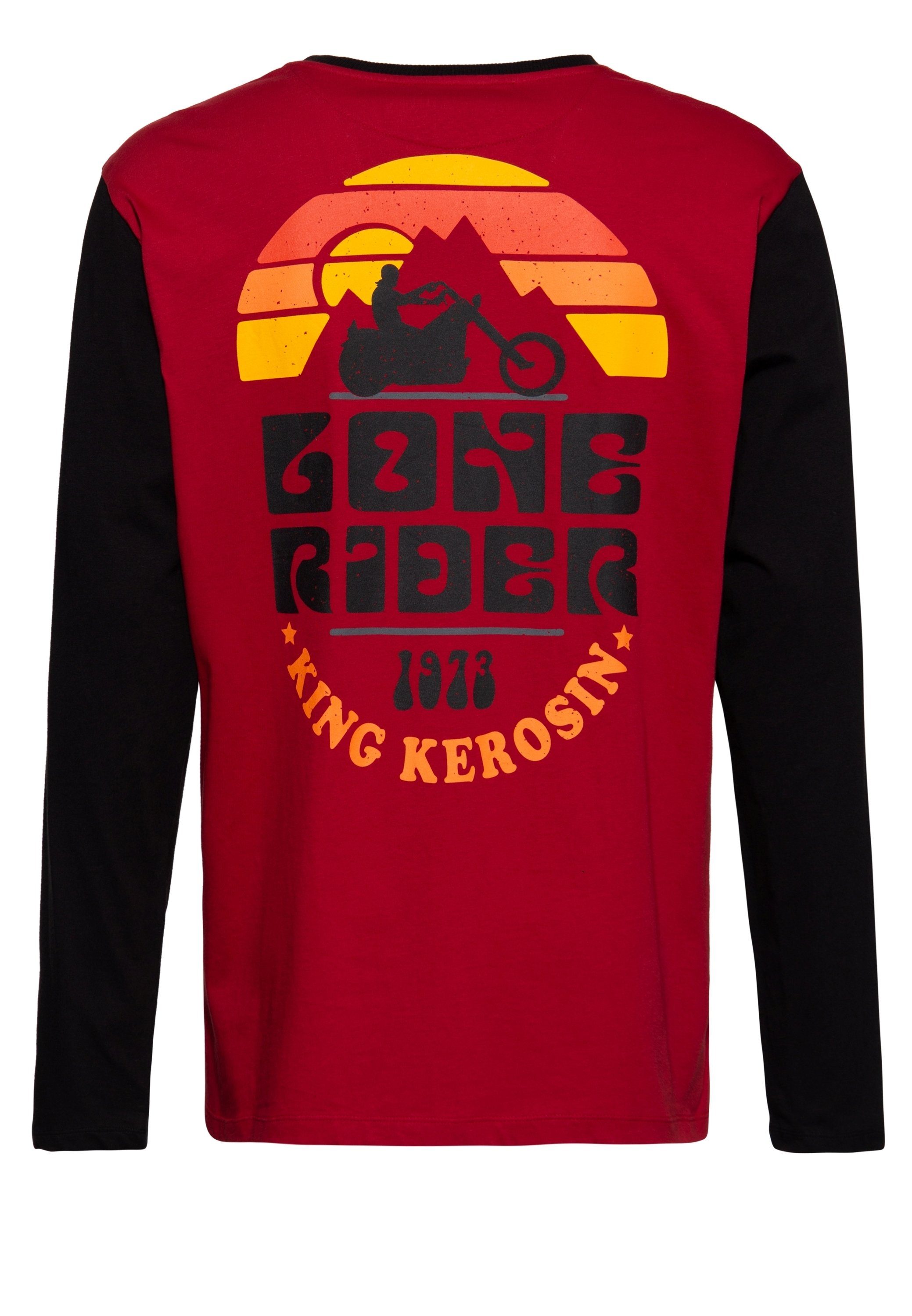 Backprint KingKerosin und Patch Lone Longsleeve Rider