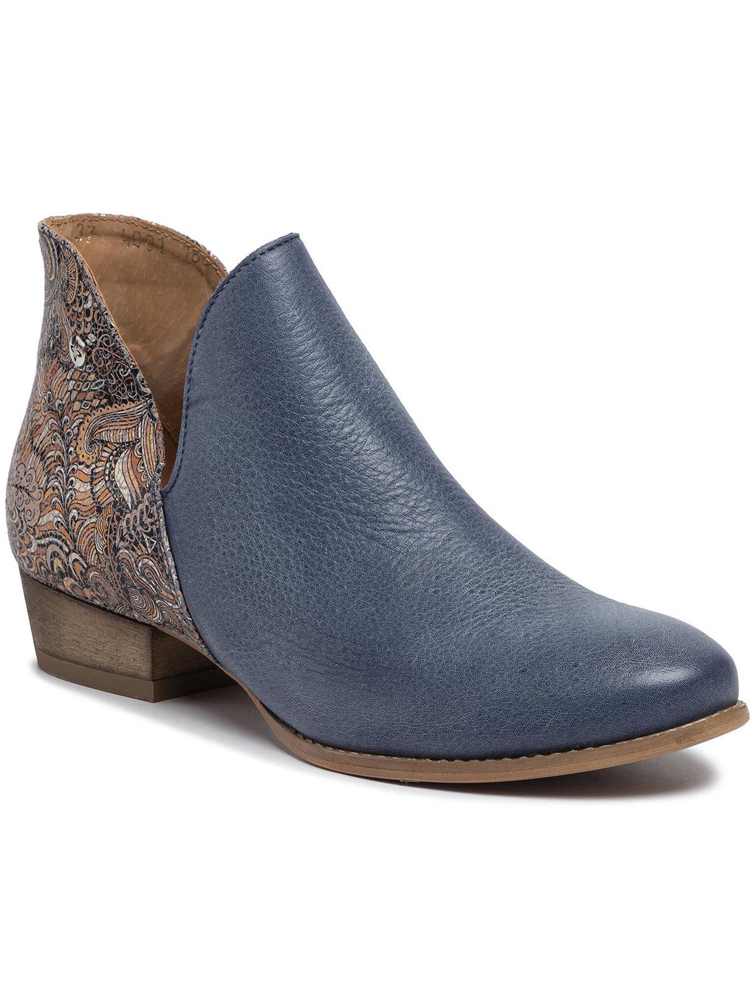 Maciejka Stiefeletten 04091-27/00-5 Granat/Kwiaty Rude Stiefelette