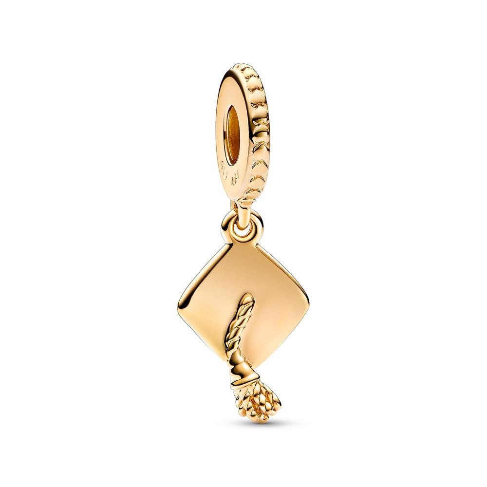 Bead PANDORA Charm Anhänger Schulabschluss Mütze, vergoldet
