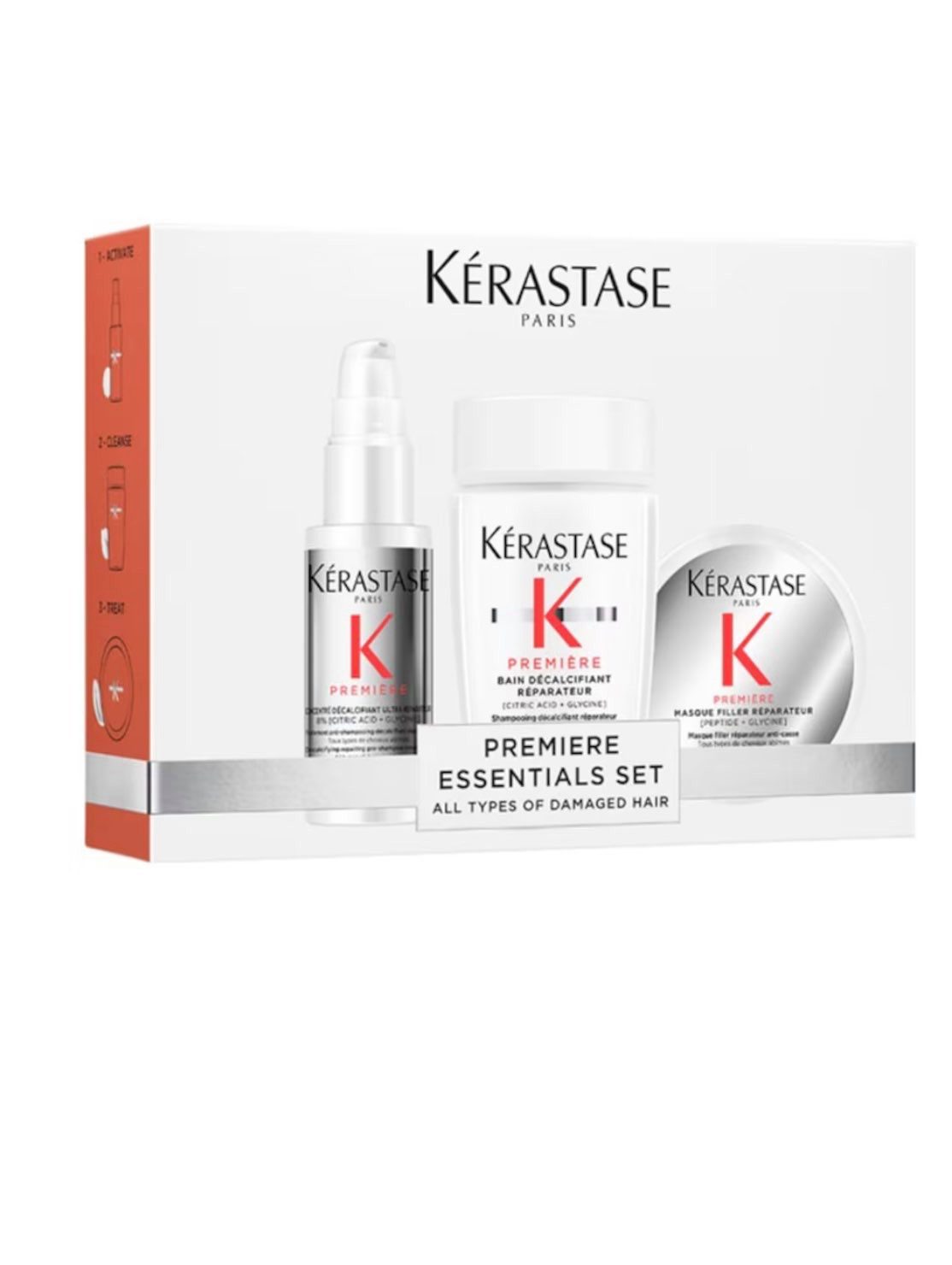 Kerastase Haarpflege-Set Kérastase Première Discovery Set, 1 x Haarserum 45 ml + 1 x Haarshampoo 80 ml + 1 x Haarmaske, 3-tlg., 3-teilig