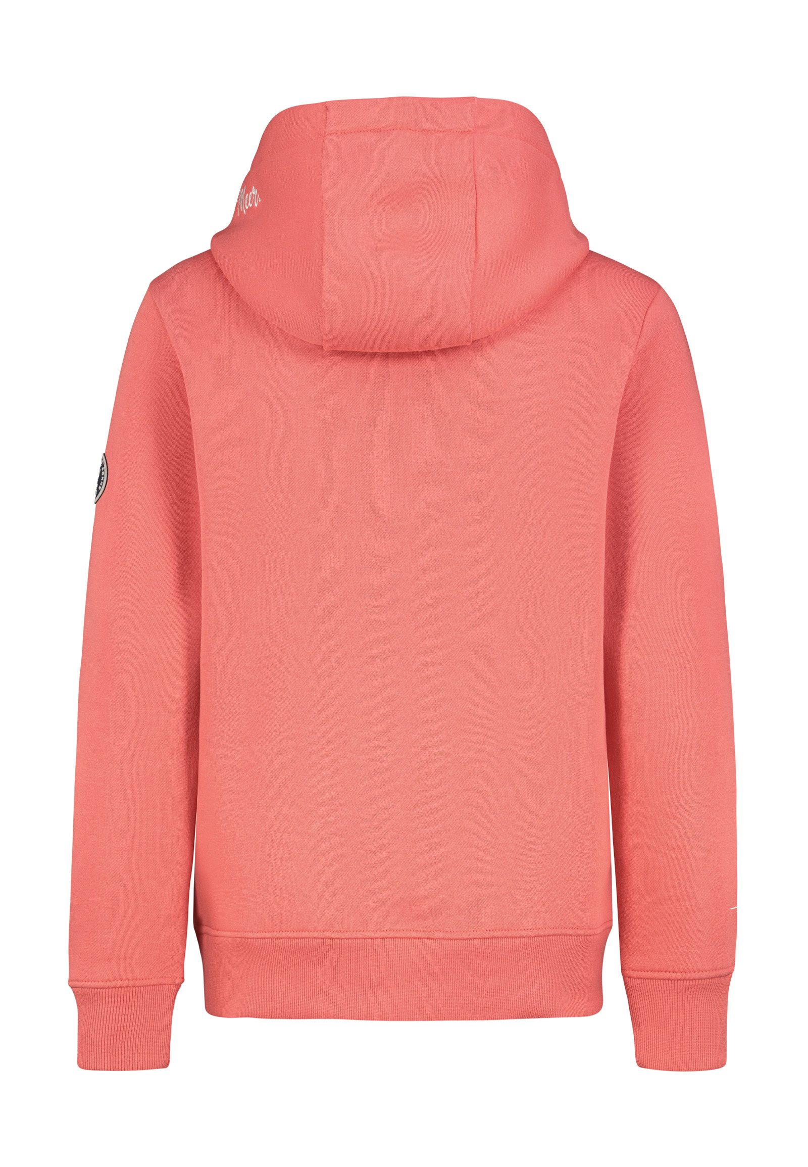 Eight2Nine Kapuzenpullover Damen Küstenhoodie bestickt Sweater, Kapuzensweatshirt mit Kängurutasche, mit Kapuze