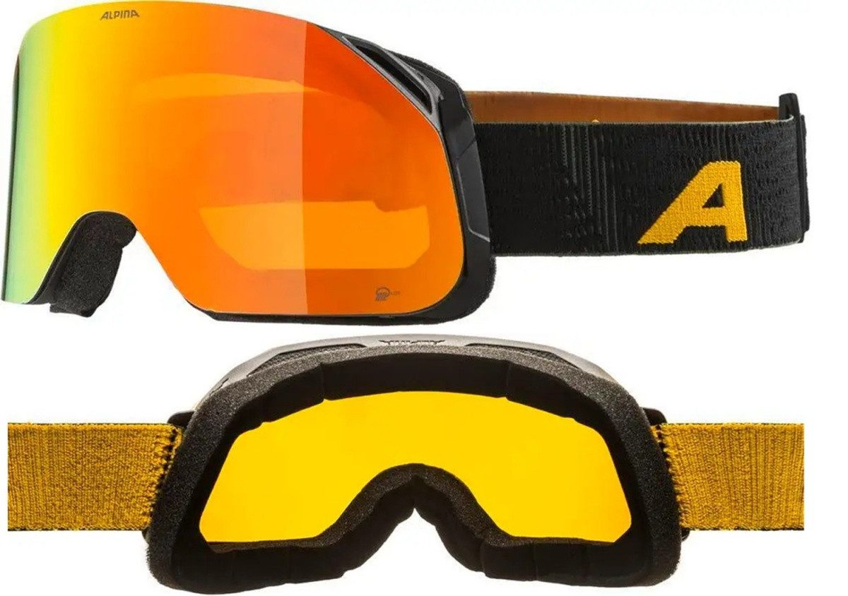 Alpina Sports Skibrille Alpina Blackcomb Q-Lite Snowboardbrille Skibrille Quattroflex A7288