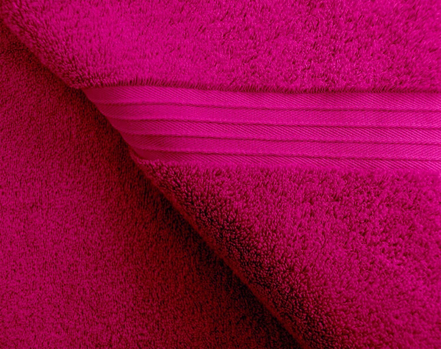 (2-St), Sporthandtücher Purpur pink cm Linz, Frottee 50x100 Frottee Damen Handtücher Lashuma