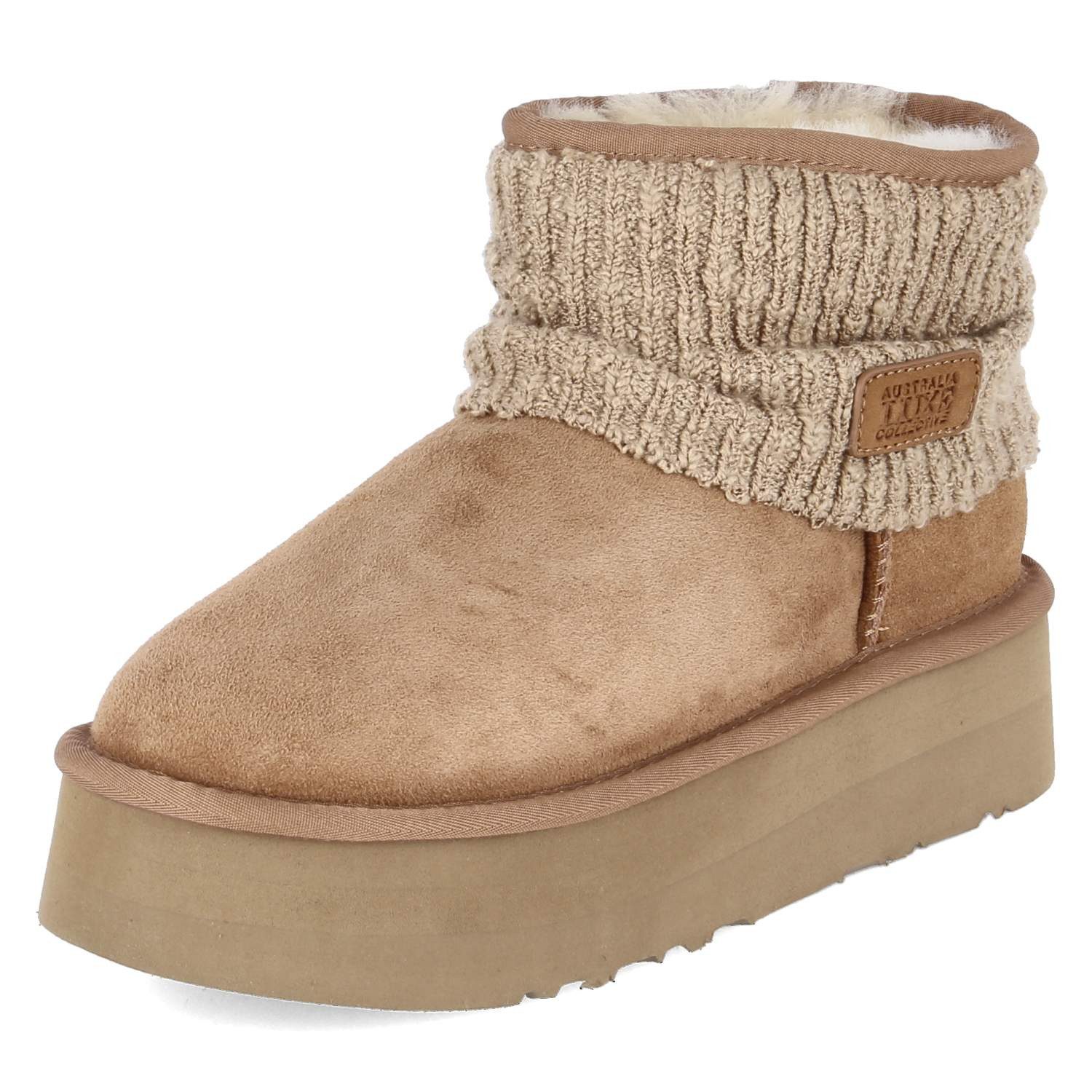 Australia Luxe Collective Australia Luxe FAMPS205N-CH Damen Leder & Textil brown Chelseaboots
