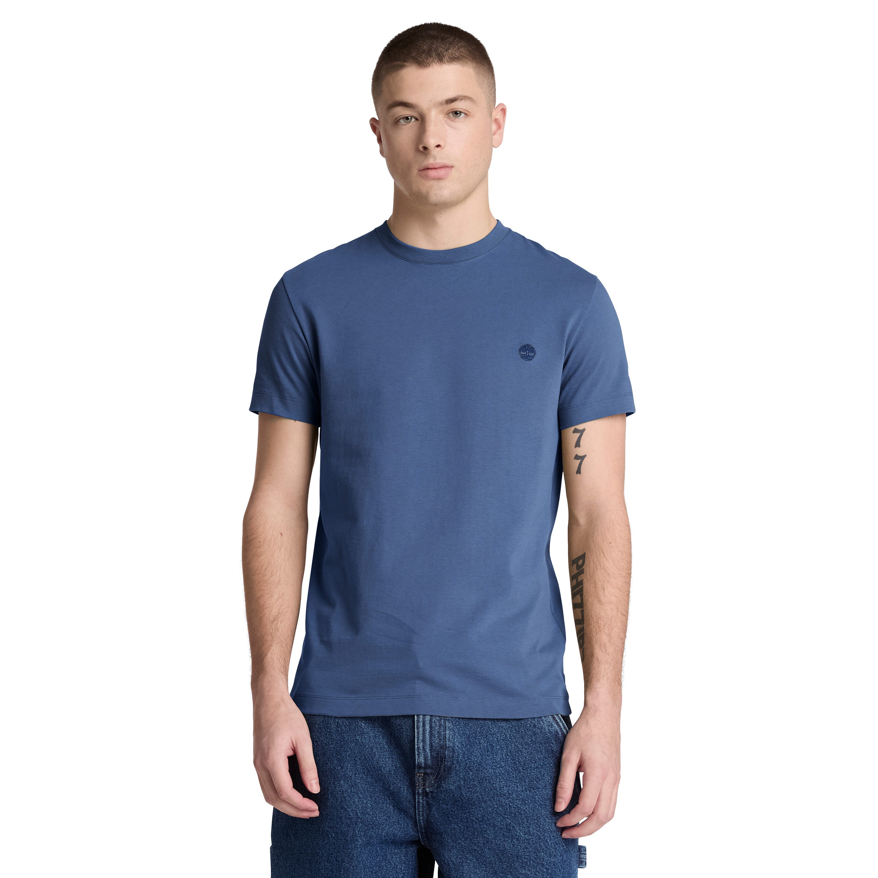 Timberland T-Shirt DUNSTAN RIVER - SS Tee (Slim) mit Rundhalsausschnitt, Kurzarm-Design, aus Baumwolle