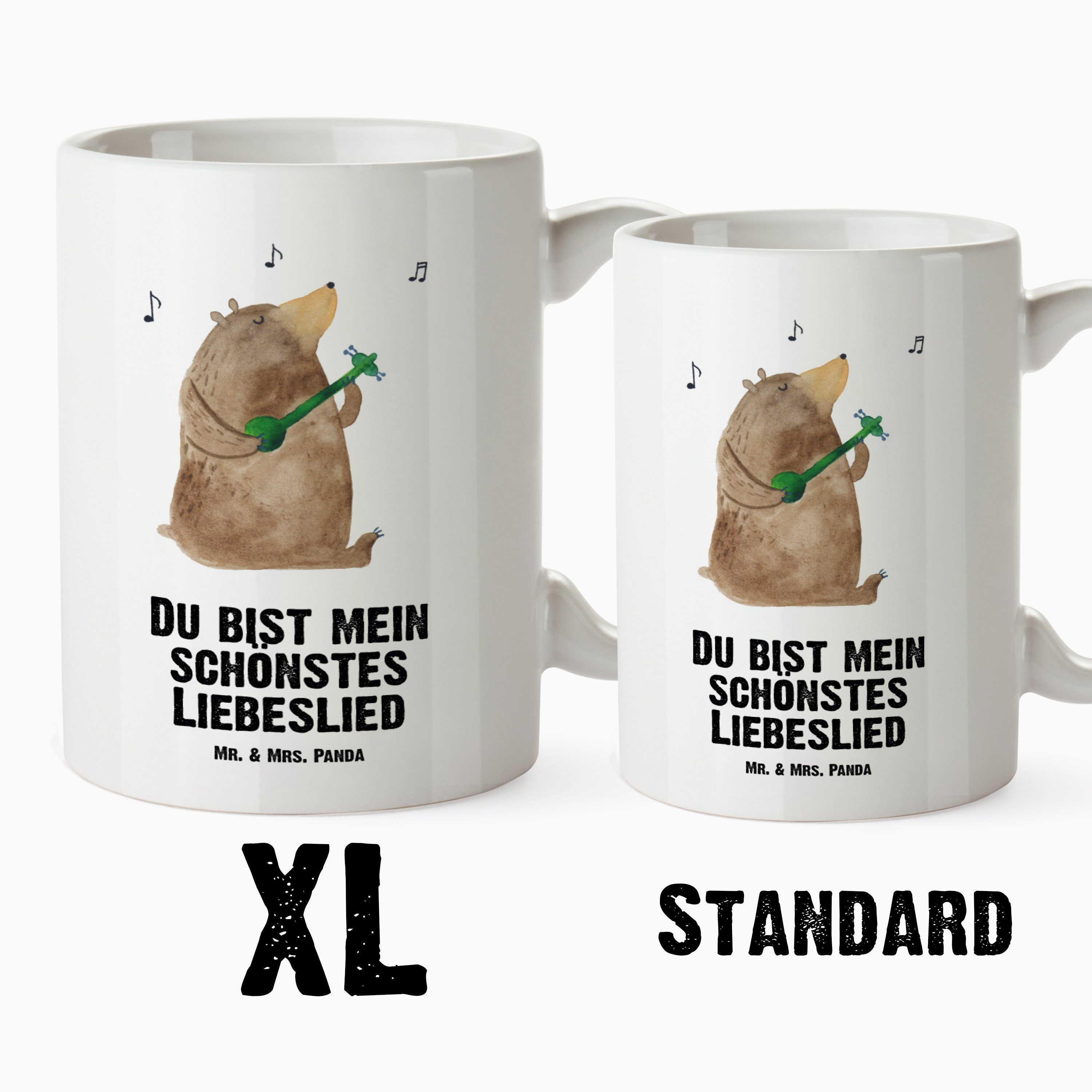 - Partner, spülmaschinenf, Tasse XL & Keramik Liebe, Becher, XL Panda Mrs. Lied - Tasse Weiß Bär Mr. Geschenk,