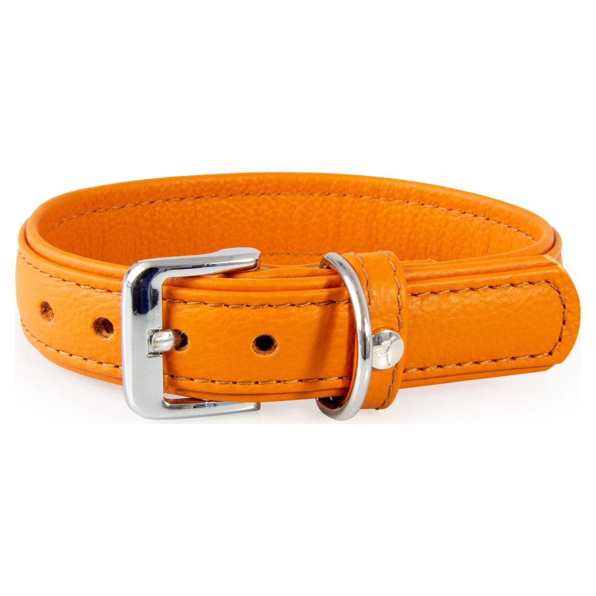 Das Lederband Hunde-Halsband Hundehalsband Denver cognac/cognac