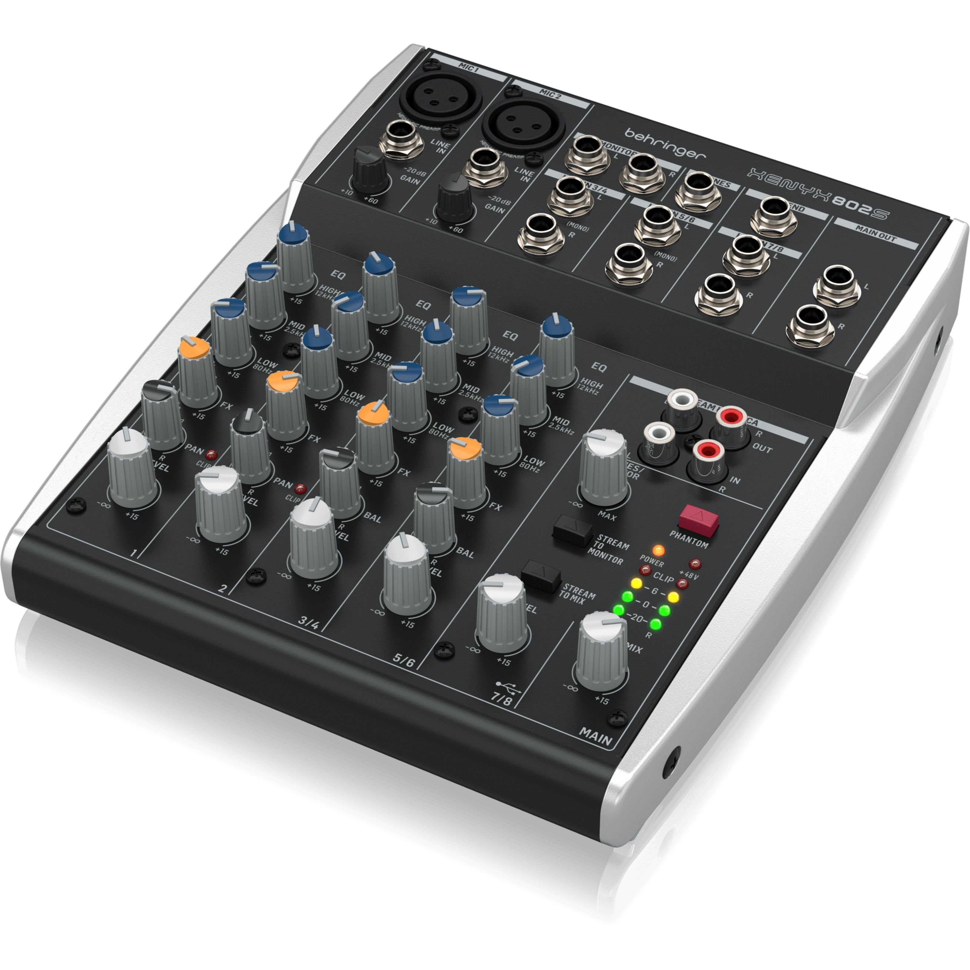 Behringer Mischpult, (PA Mischpulte, Analog Mixer), XENYX 802S - Analogmixer