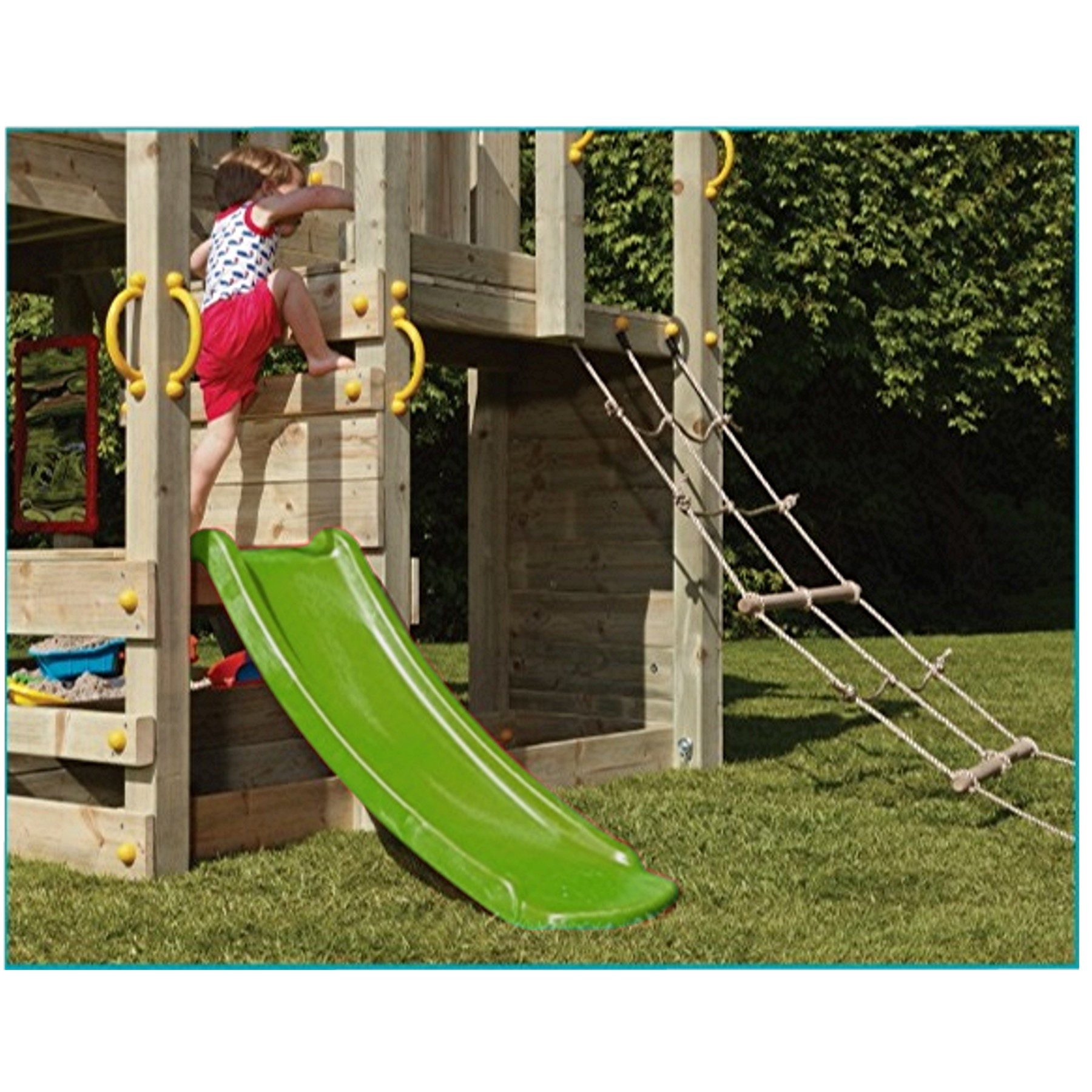 Loggyland Anbaurutsche Kleinkindrutsche Babyrutsche 1,17m Spielturm, günstig online kaufen