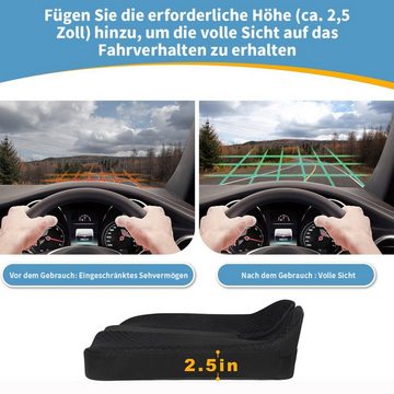 yozhiqu Stuhlkissen Erhöhte LKW-Sitzkissen für bessere Sicht, Steißbein-Schmerzkissen für lange Autofahrten