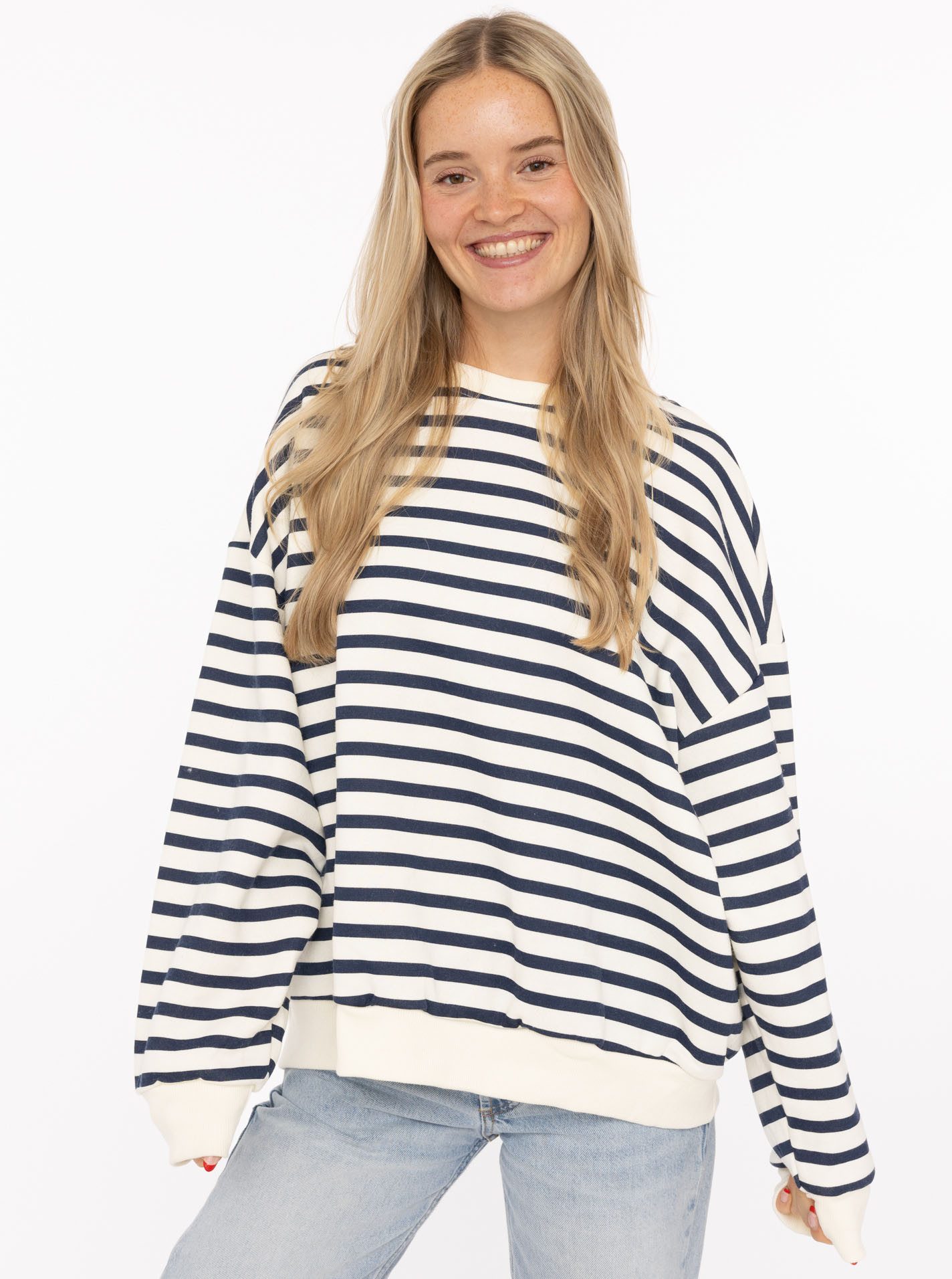 Zwillingsherz Sweatshirt "Stripes" Rundhalsausschnitt, mit Streifen günstig online kaufen