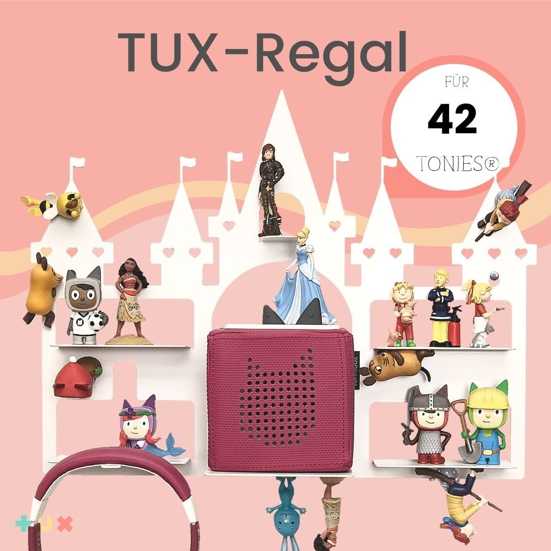 TUX Wandregal »TUX-Regal passend für Toniebox und über 40 Tonies "Schloss"  - Überall magnetisch beliebig fixierbar« online kaufen | OTTO