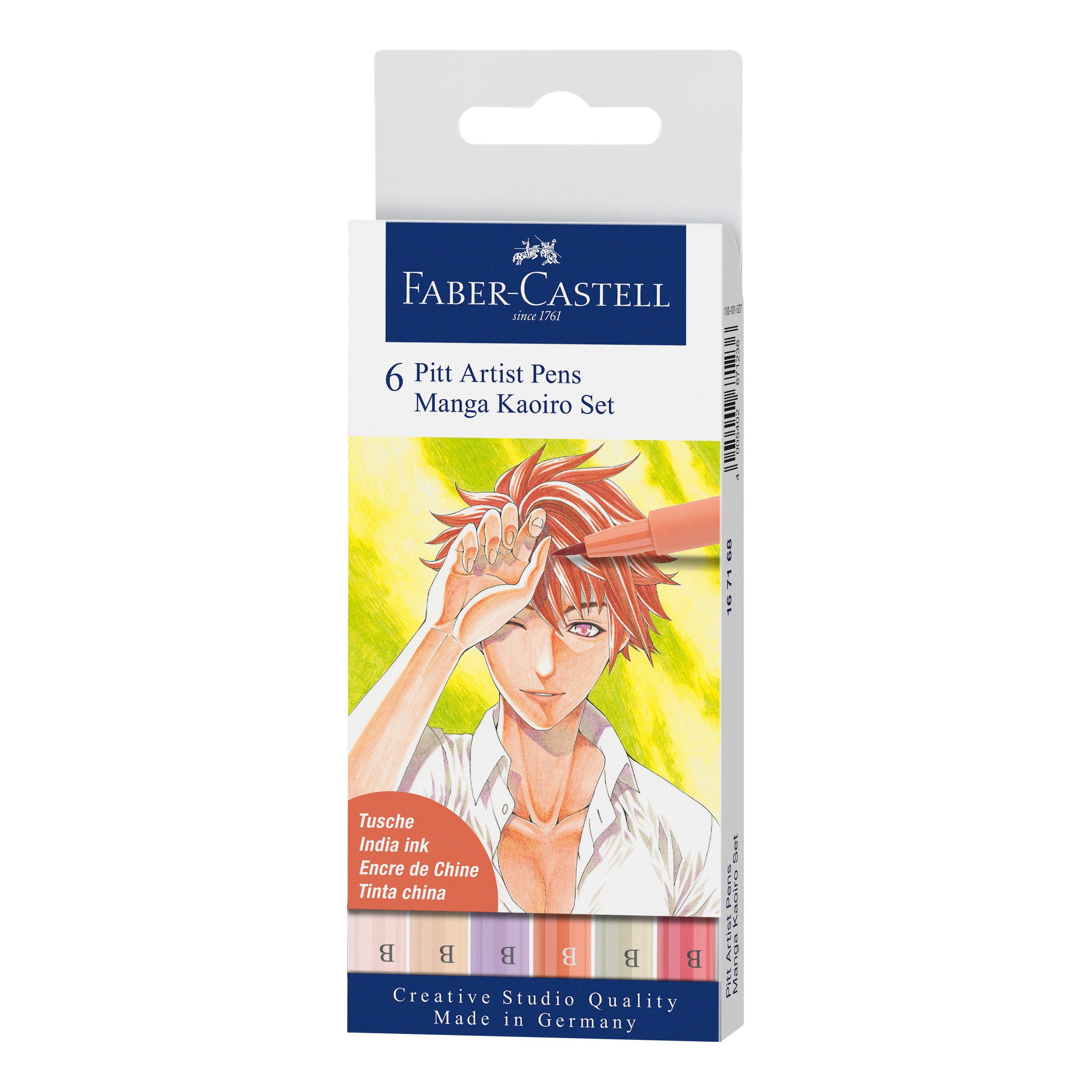 Faber-Castell Textilmarker Pitt Artist Brush Pen Manga, Kaoiro