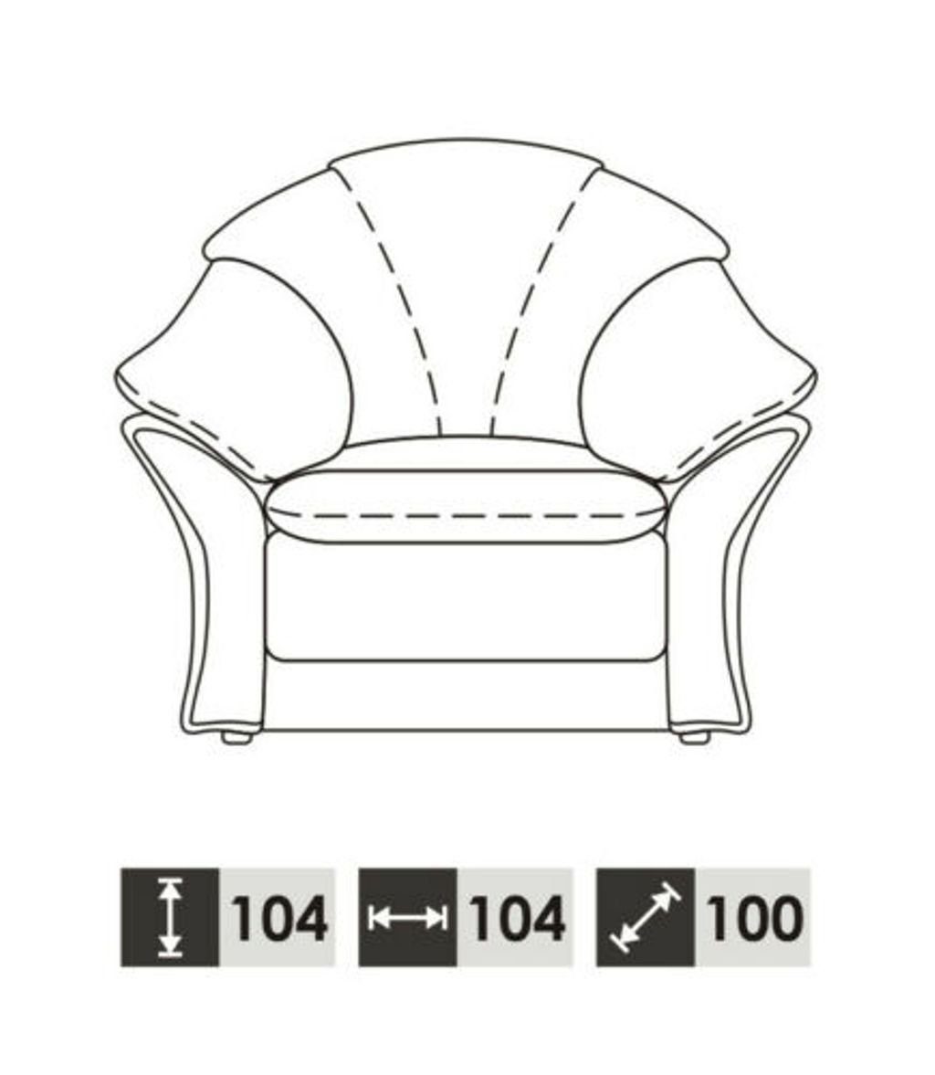 JVmoebel Sofa Klassische Wohnzimmer Garnitur in Europe Vollleder 3+1 100% Made Couch