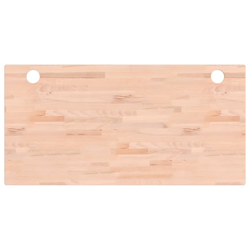 vidaXL Schreibtischplatte Schreibtischplatte 110x55x2,5 cm Massivholz Buche