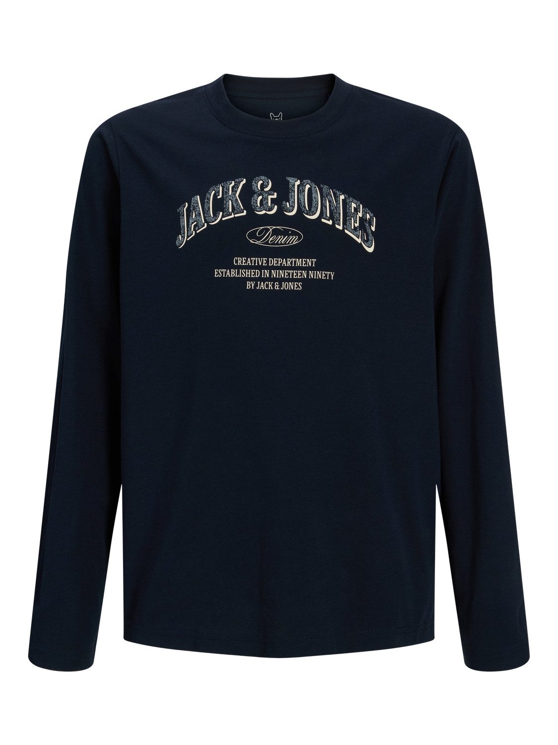 Jack & Jones Junior Langarmshirt Jjedenver Logo Tee Ls O-Neck Sn Jnr