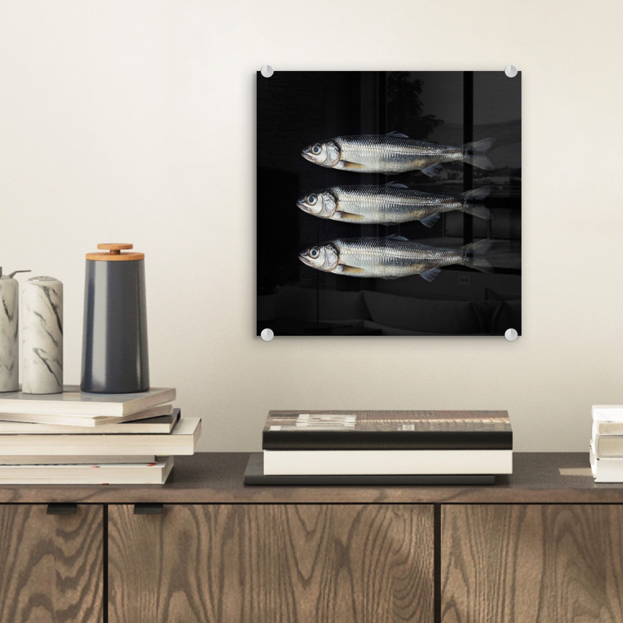 MuchoWow Acrylglasbild Hering - Fisch - günstig online kaufen