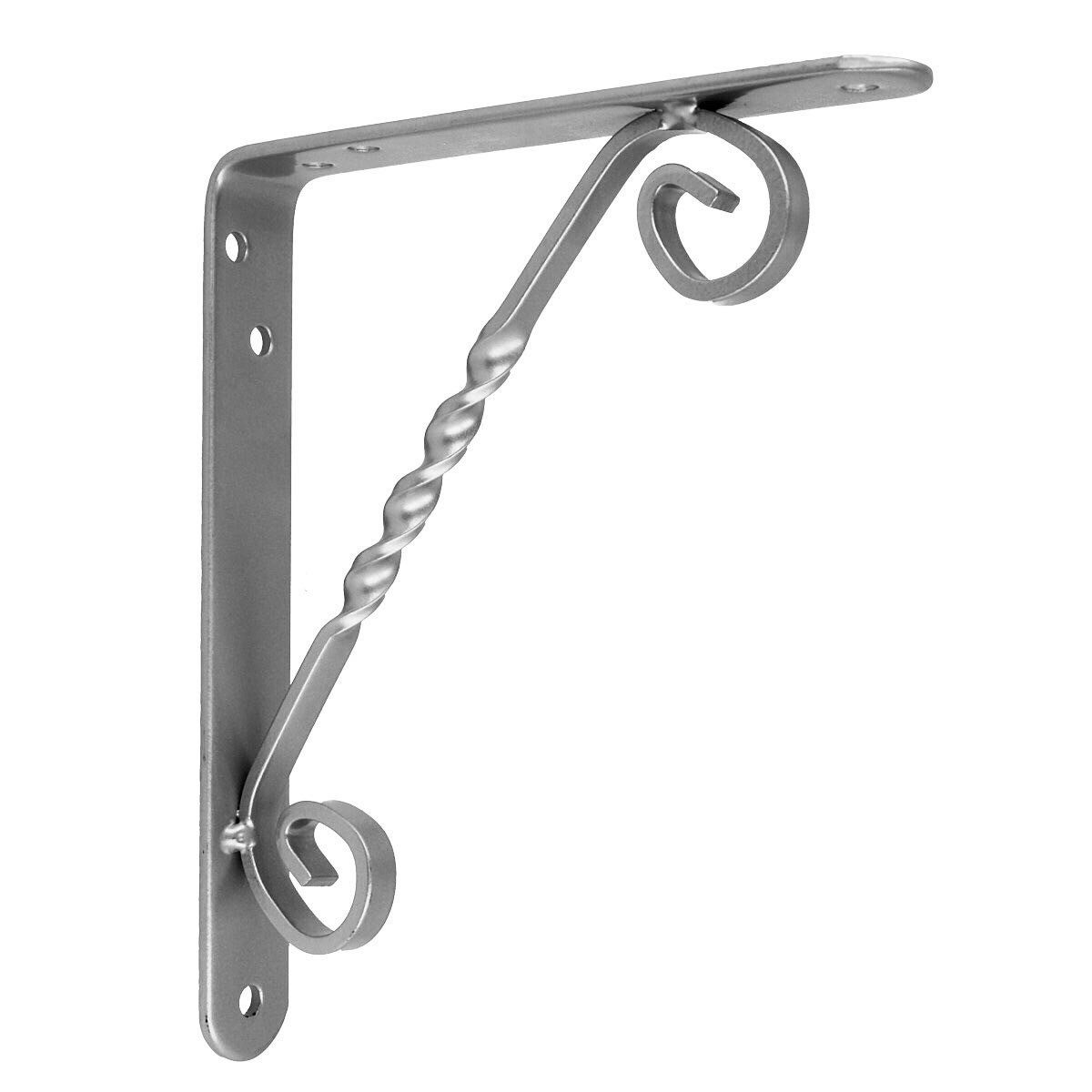 MS Beschläge Garderobenhalter Wandregalhalter Silber Grau günstig online kaufen