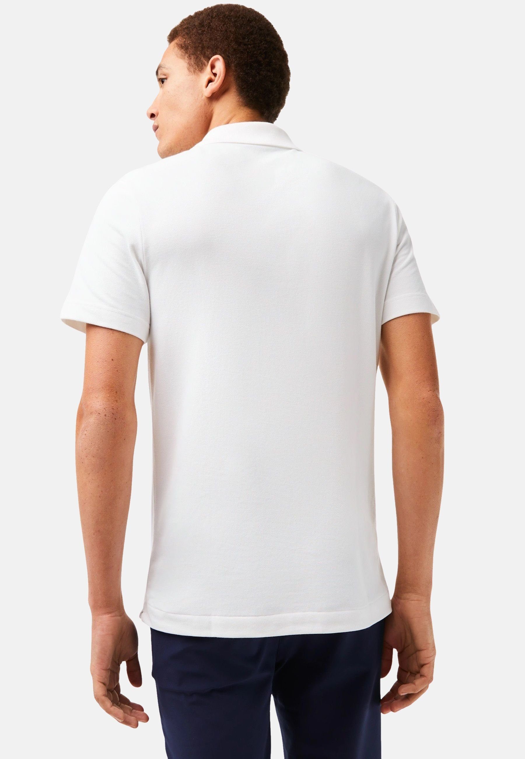 Lacoste Poloshirt Poloshirt Golf Performance Kurzarmshirt mit (1-tlg) weiß
