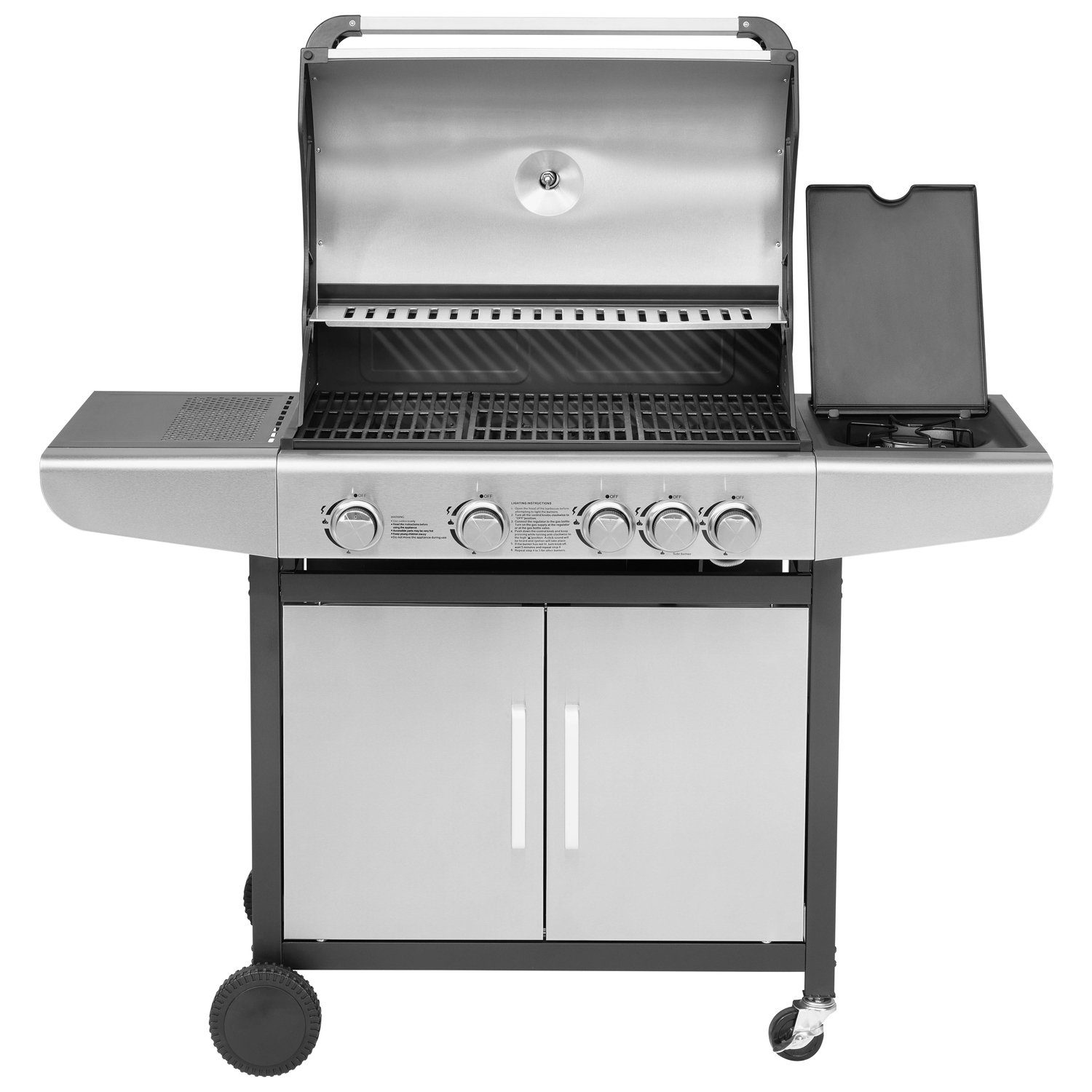 JUSTUS Gasgrill "Ares 4 SU", Piezo-Crossover-Zündung, 4 +1 Brenner, 133 x 57 x 112 cm (L x B x H)