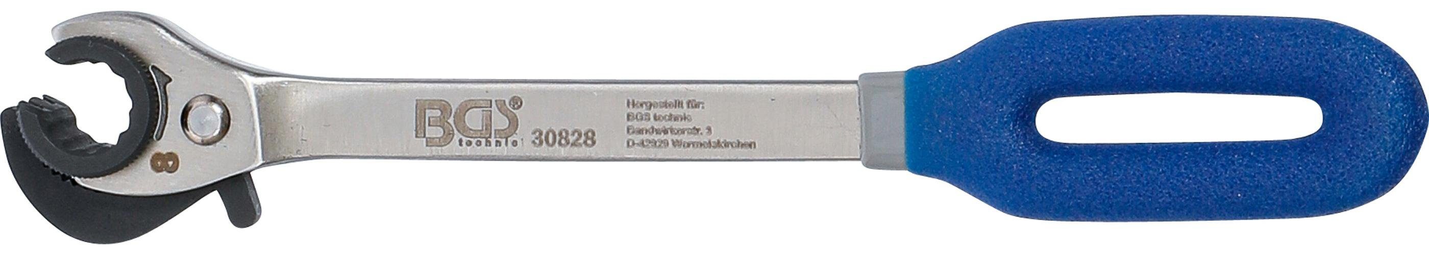 BGS technic Stecknuss Ratschen-Ringschlüssel, offen, mm SW 8
