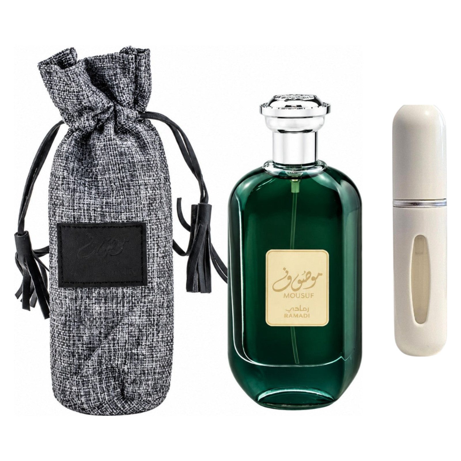 Ard Al Zaafaran Duft-Set Mousuf Ramadi EDP – Orientalisch Würzig + Parfümzerstäuber