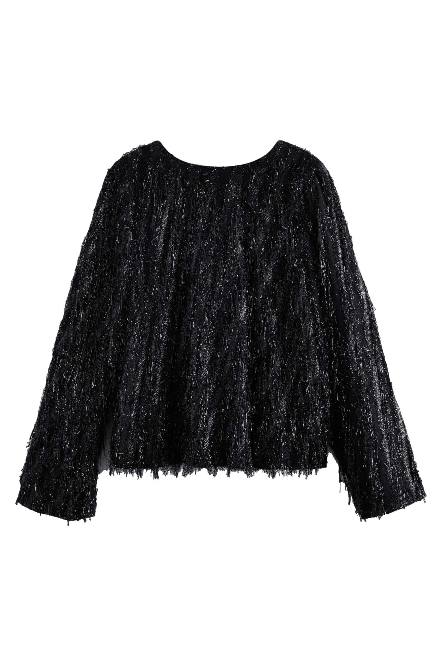 Next Langarmbluse Langärmelige, glitzernde Bluse mit günstig online kaufen