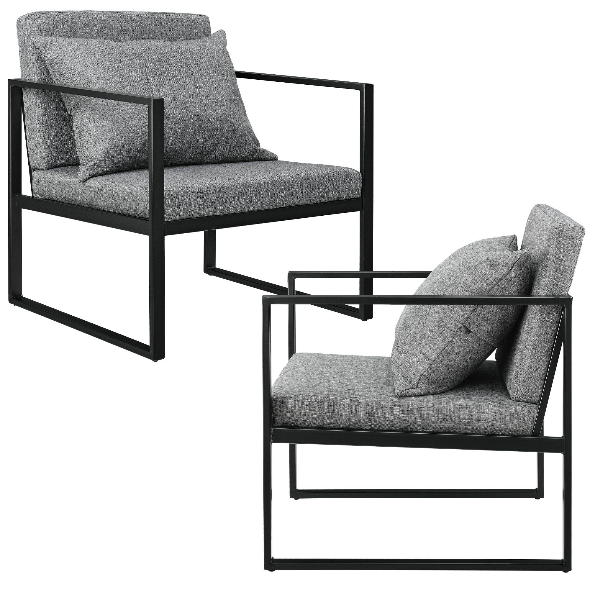 en.casa Sessel, »Ragusa« 2er Set Relaxsessel günstig online kaufen