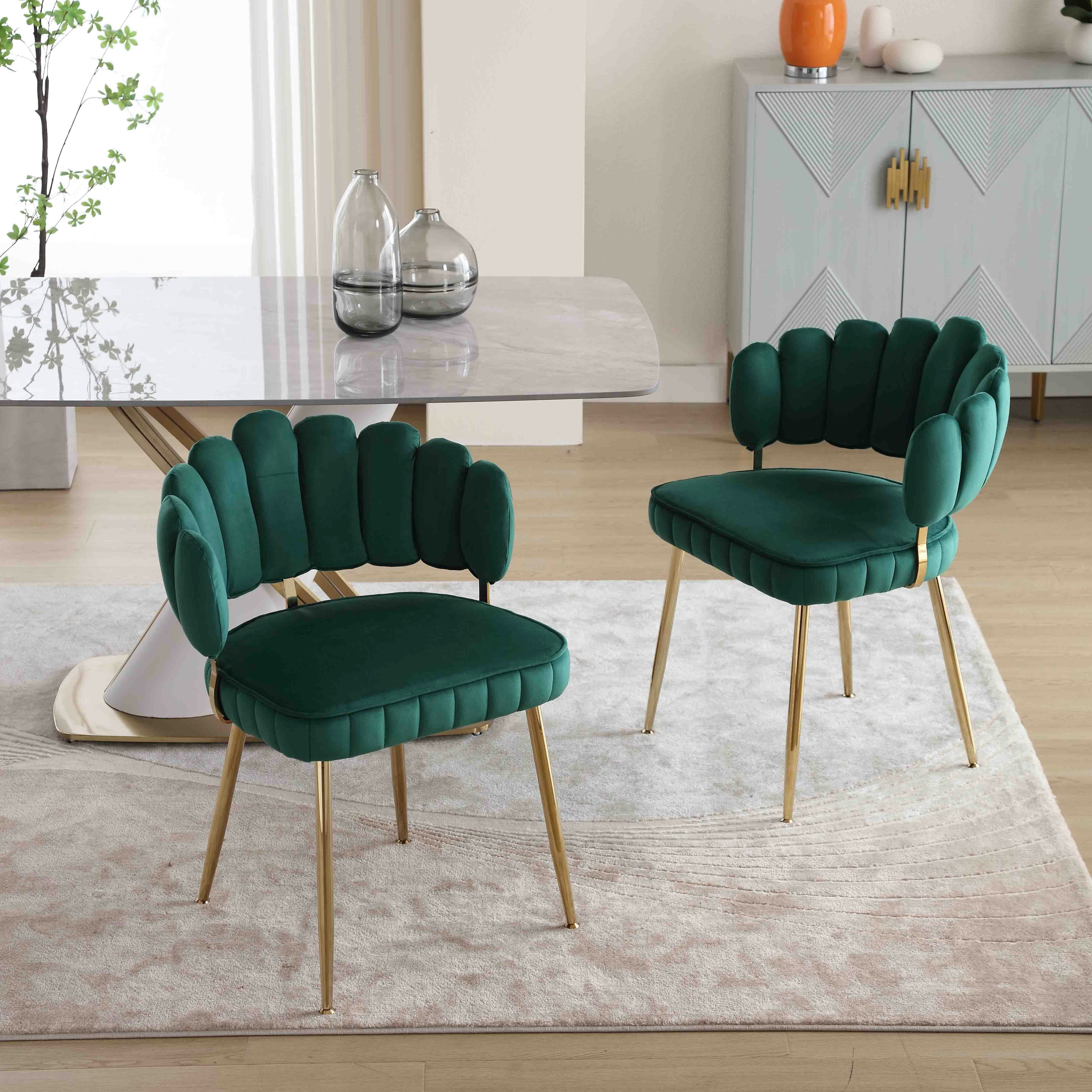 OKWISH Loungesessel Polstersessel Lehnsessel Armlehnensessel Freizeitsessel Einzelsessel (Akzentstuhl, Freizeitsessel mit goldenen Füßen)