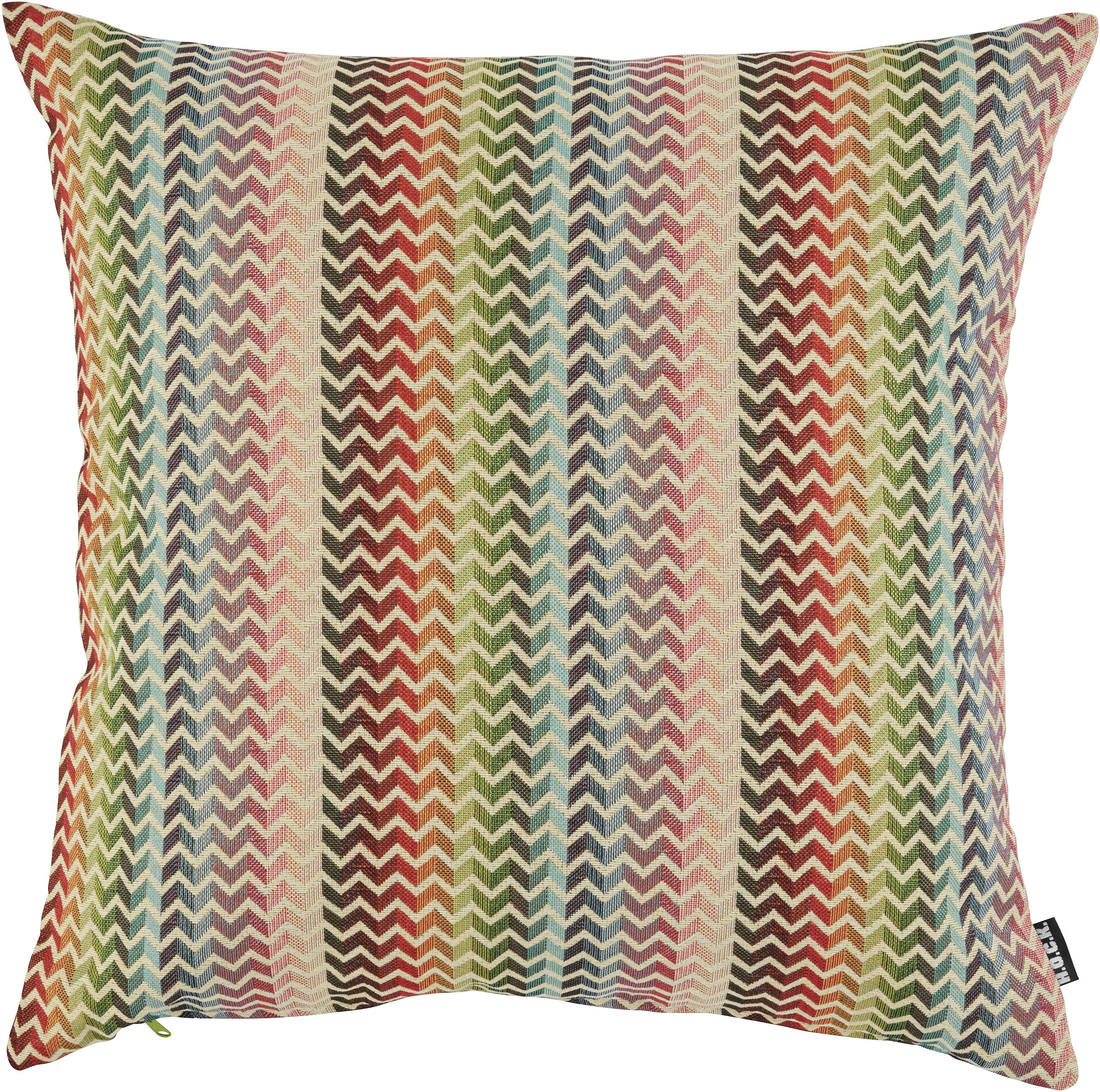 H.O.C.K. Dekokissen Kerem, mit Zackenmuster, Kissenhülle mit Füllung, 1 Stück. € 24,00